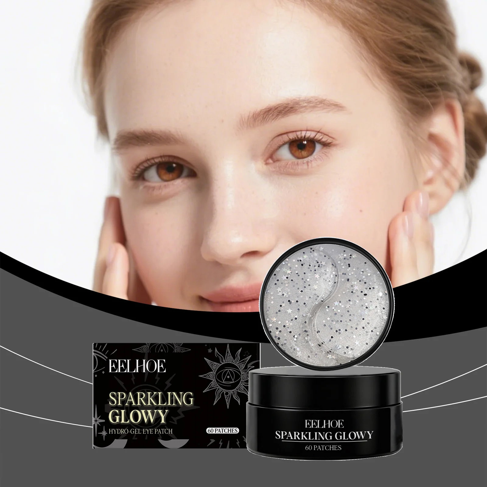 Hydro-Gel Eye Patch 60 Patches Moisturizing Brightening Under Eye Masks for Wrinkles & Dark Circles 2 hydro gel eye patch 60 patches moisturizing brightening under eye masks der hbthu9hu desc 2