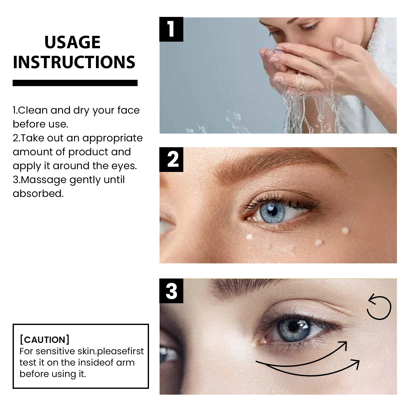 Instant Tightening Eye Cream Anti-Wrinkle Dark Circle Puffiness Hydrating Firming Eye Cream 15ml 4 instant tightening eye cream anti wrinkle dark circle puffiness 15ml cih 2rmr2ufk desc 4
