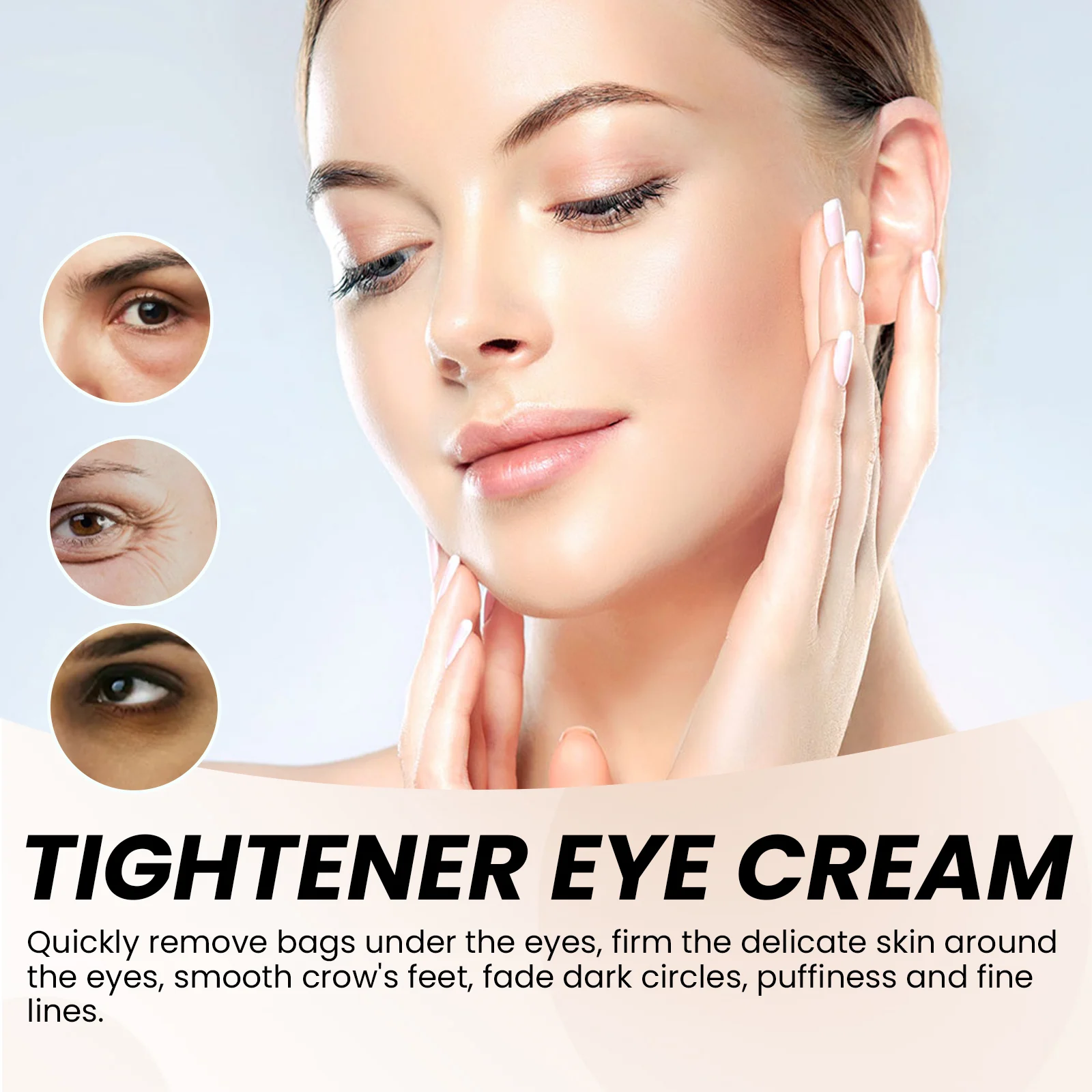 Instant Tightening Eye Cream Anti-Wrinkle Dark Circle Puffiness Hydrating Firming Eye Cream 15ml 5 instant tightening eye cream anti wrinkle dark circle puffiness 15ml cih 2rmr2ufk desc 5