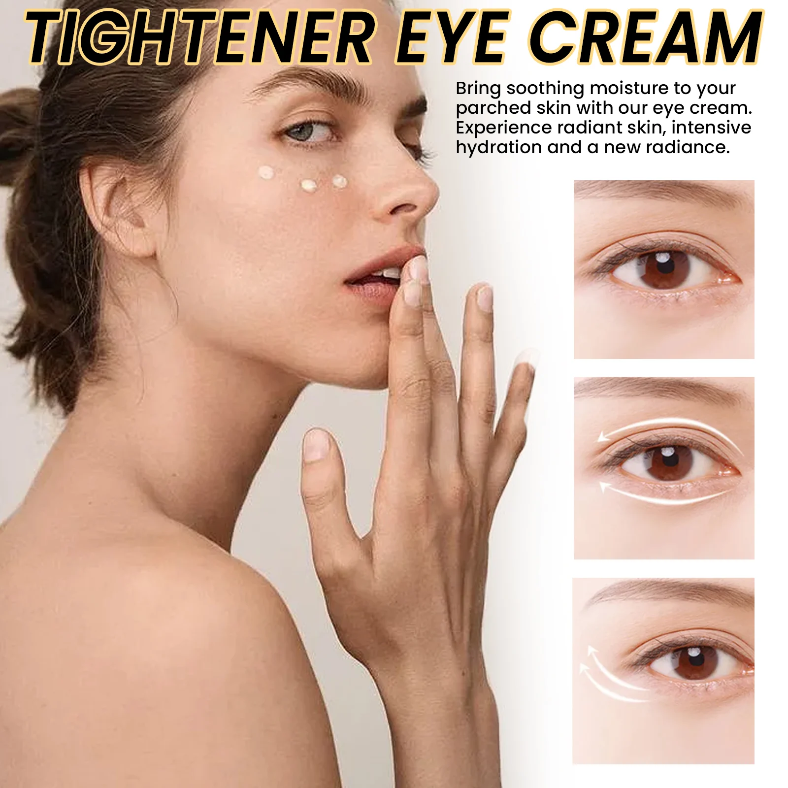 Instant Tightening Eye Cream Anti-Wrinkle Dark Circle Puffiness Hydrating Firming Eye Cream 15ml 8 instant tightening eye cream anti wrinkle dark circle puffiness 15ml cih 2rmr2ufk desc 8