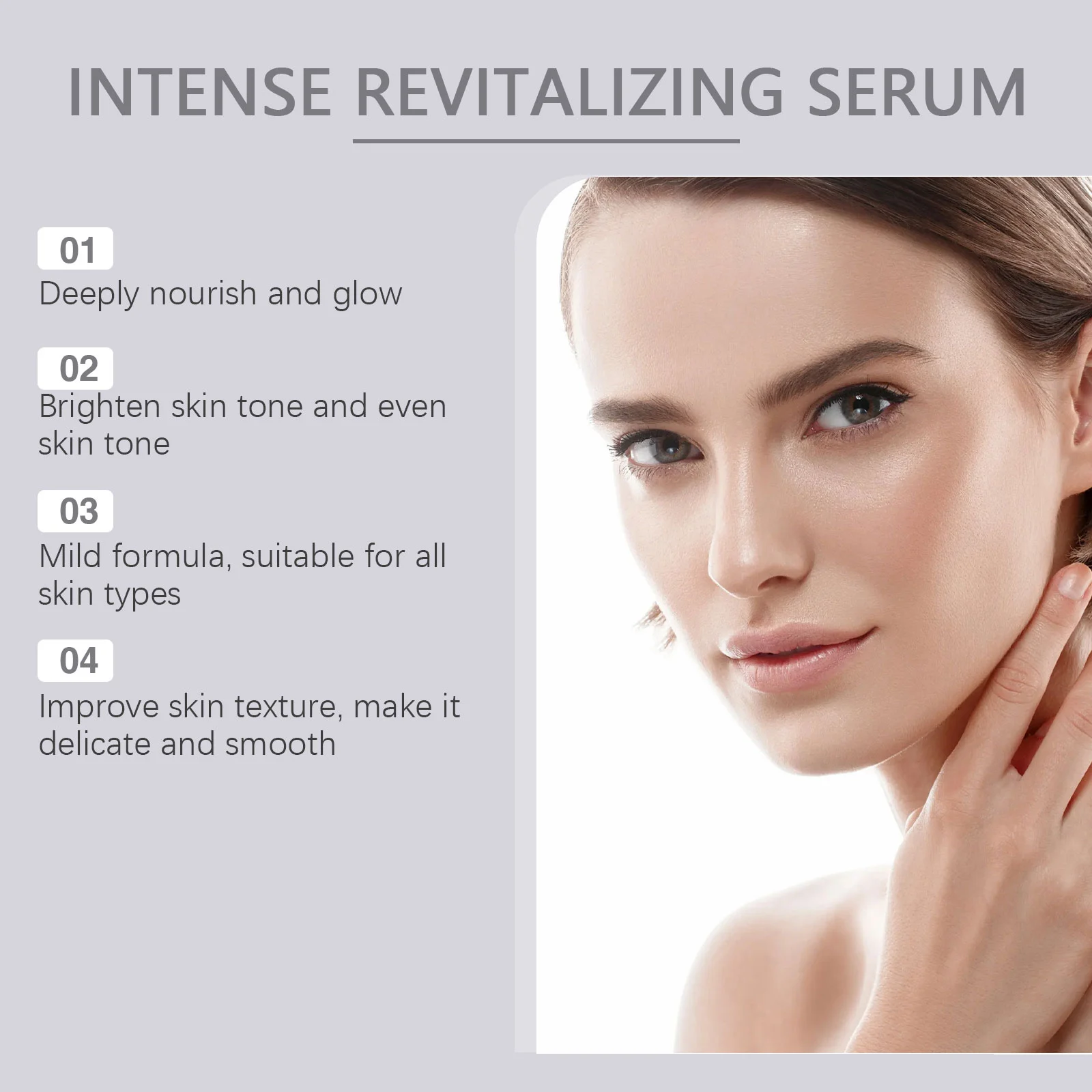 Intense Revitalizing Serum 30ml Hydrating Brightening Essence with Vitamin C & Hyaluronic Acid 5 intense revitalizing serum 30ml hydrating brightening essence cih hvqb7b6d desc 5