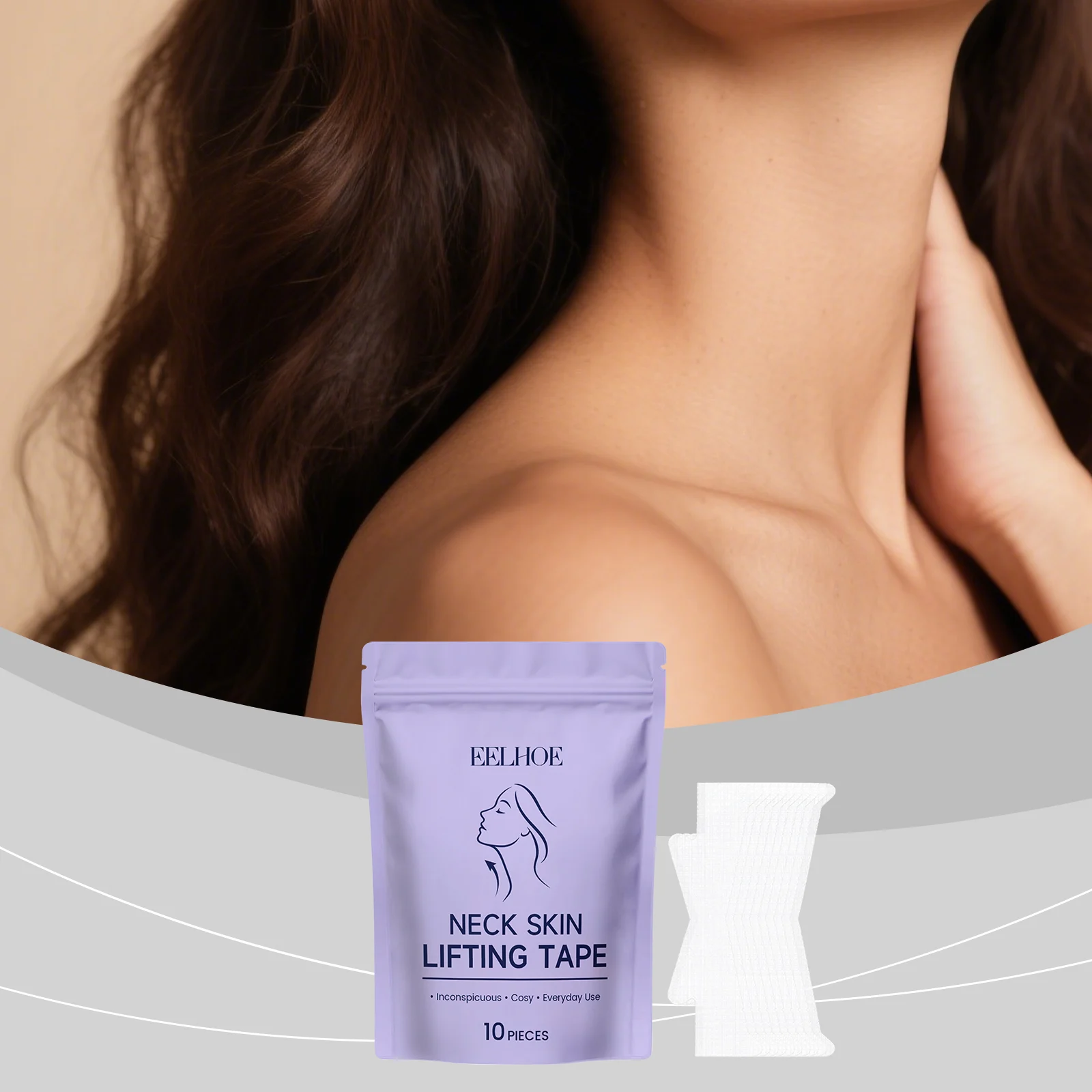 Neck Firming Tape Invisible Neck Skin Lifting Tape 10pcs 2 invisible neck firming skin lifting tape der aewrtrbz desc 2
