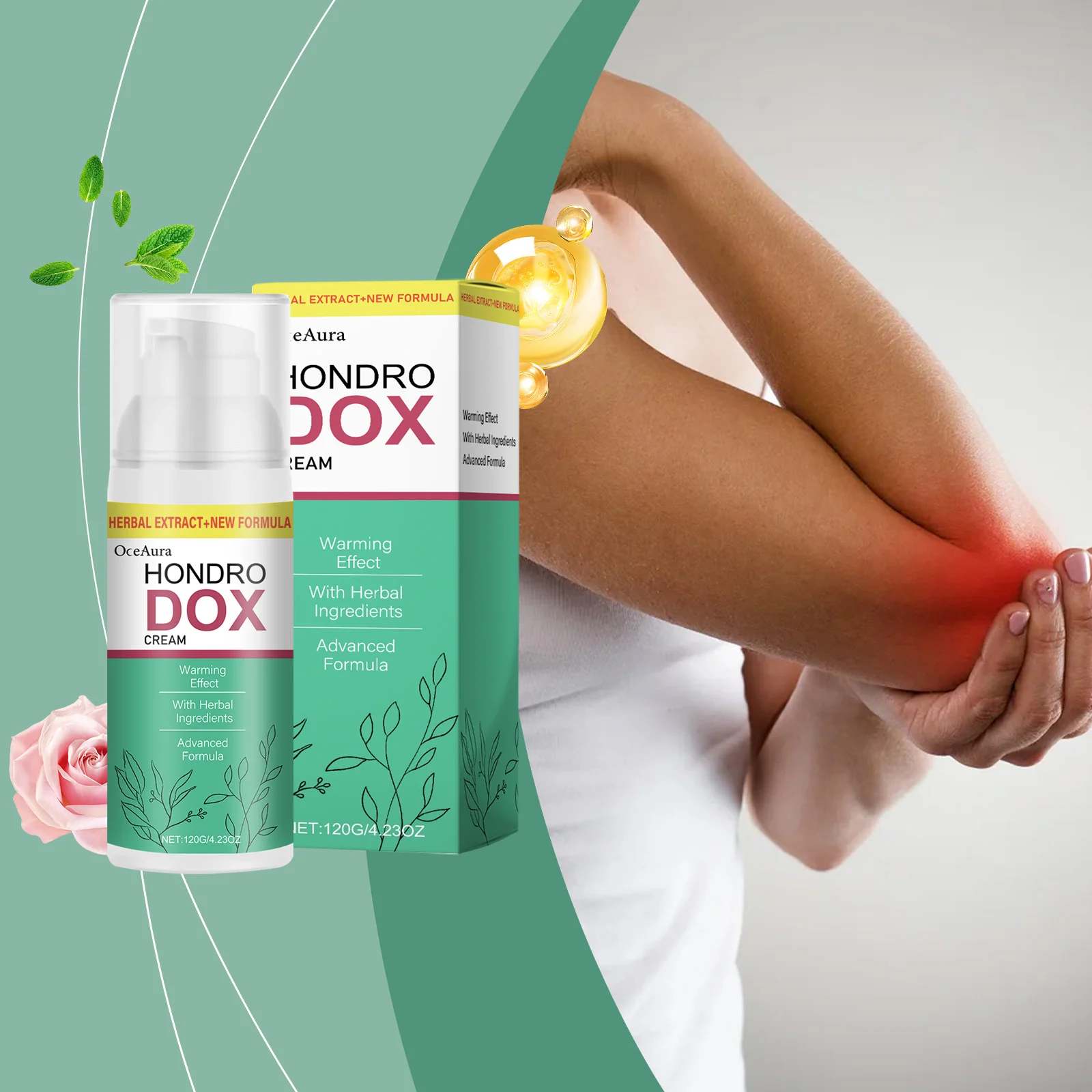 OceAura Joint Care Cream with Herbal Extract for Fast Pain Relief, Warming Effect 2 joint pain relief cream cih sfypyxjk desc 2