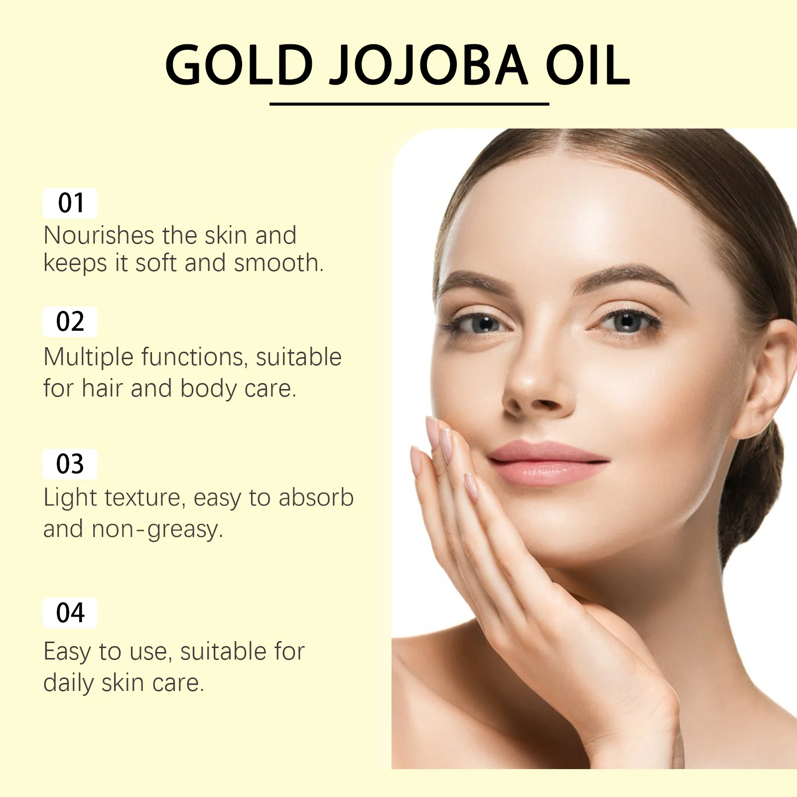 Jojoba Oil Multi-Purpose Oil 100ml - Moisturizes Skin & Hair, Non-Greasy 11 jojoba oil multi purpose oil 100ml cih pwf5pkwa desc 11