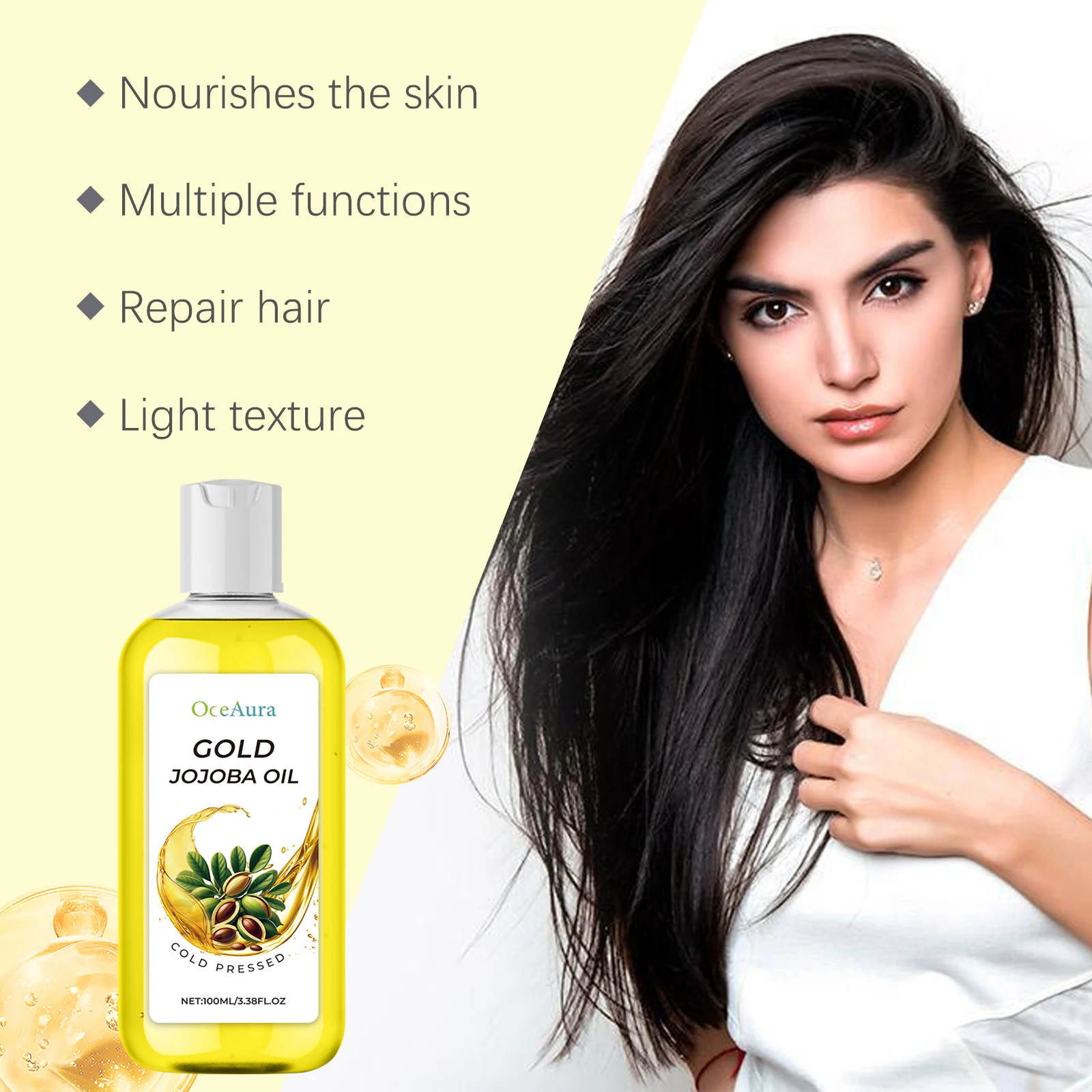 Jojoba Oil Multi-Purpose Oil 100ml - Moisturizes Skin & Hair, Non-Greasy 5 jojoba oil multi purpose oil 100ml cih pwf5pkwa desc 5