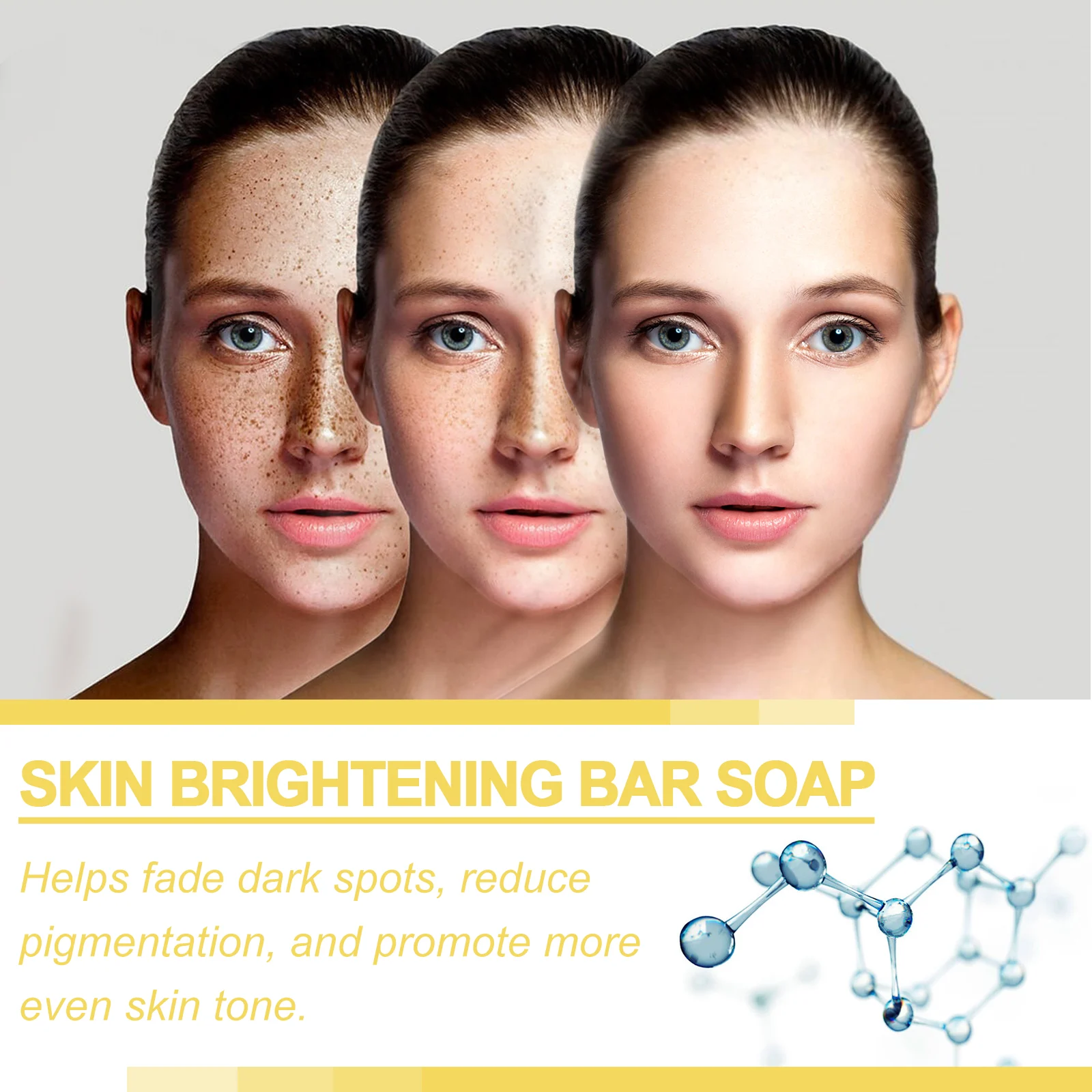 OUHOE Kojic Acid Brightening Bar Soap - Fade Dark Spots, Even Skin Tone, Gentle Cleansing 8 kojic acid brightening bar soap cih m49tf3by desc 8