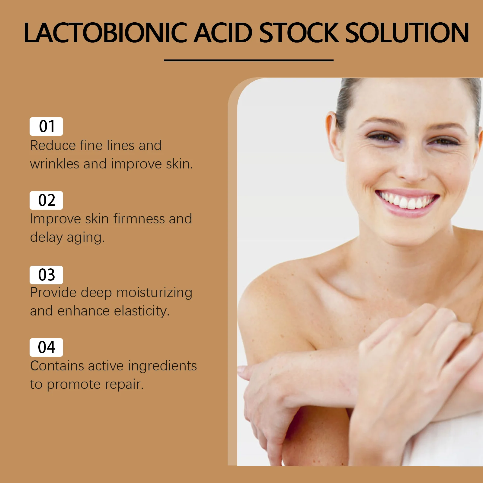 Lactobionic Acid Facial Serum Moisturizing Firming Anti-Aging Skin Essence 10ml 5 lactobionic acid facial serum moisturizing firming anti aging cih eq3rpm2z desc 5