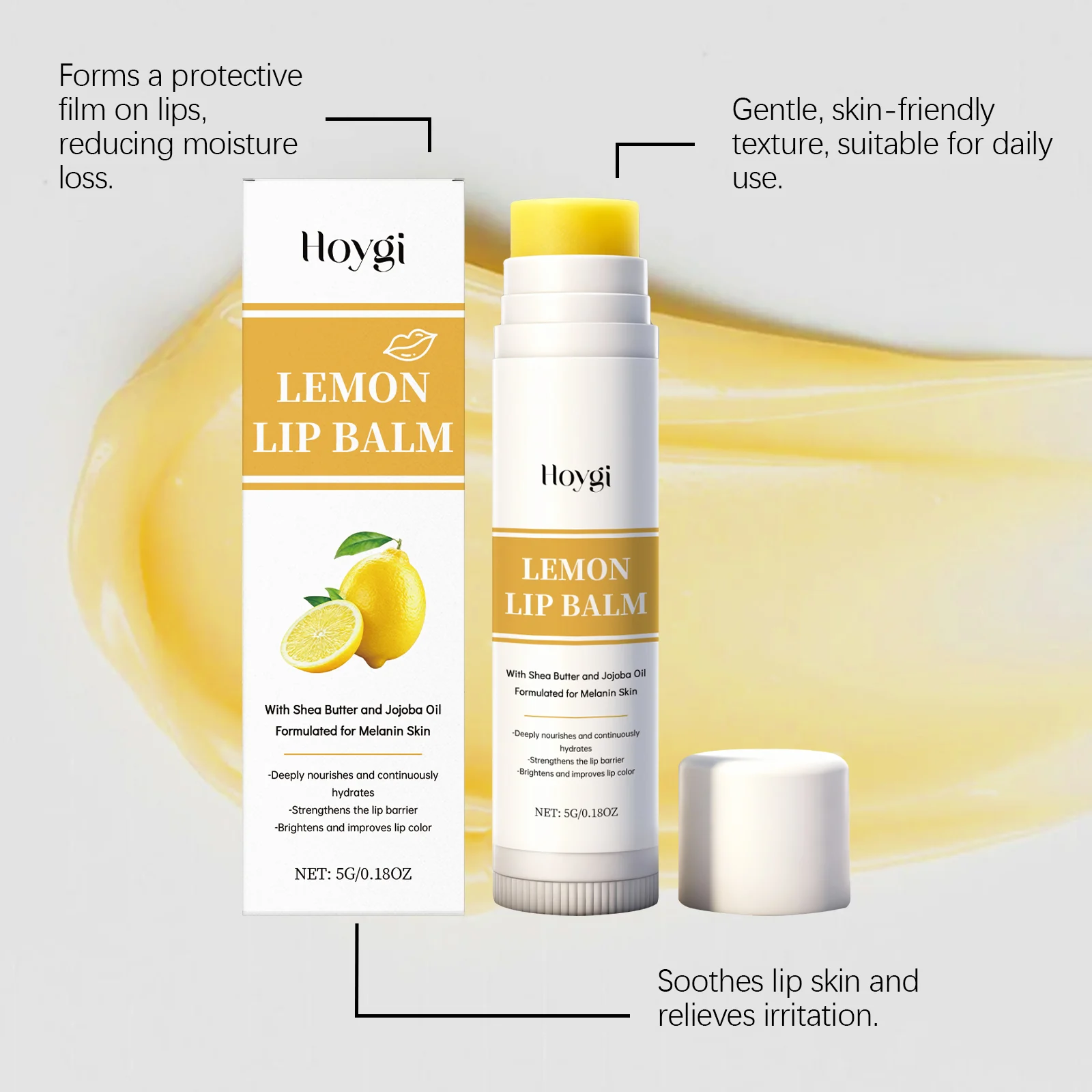 Lemon Turmeric Lip Balm Moisturizing & Softening Lip Care 6 lemon turmeric lip balm moisturizing softening der u9wdwunw desc 6