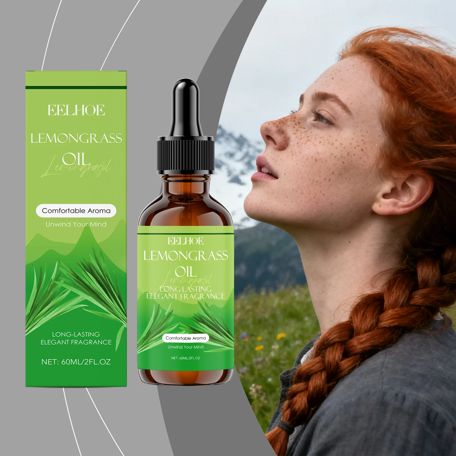 Lemongrass Essential Oil 60ml for Diffuser, Skin & Aromatherapy with Jojoba & Castor Oil 2 lemongrass essential oil 60ml der nrt7vhsu desc 2