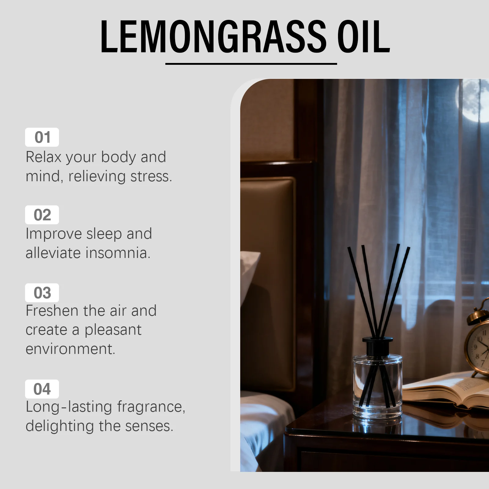 Lemongrass Essential Oil 60ml for Diffuser, Skin & Aromatherapy with Jojoba & Castor Oil 5 lemongrass essential oil 60ml der nrt7vhsu desc 5