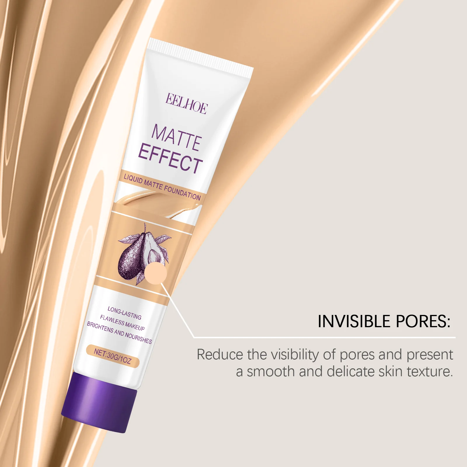 Lightweight Concealer Foundation 30g Natural Matte Finish Long-Lasting Oil Control 7 lightweight concealer foundation 30g cih zx3efvey desc 7