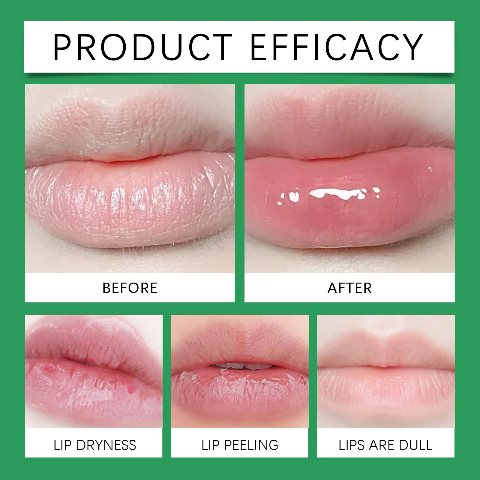 OUHOE Lip Care Cream for Dry Lips, Moisturizing with Hyaluronic Acid & Vitamin E 7 lip care cream der sa3ey72m desc 7