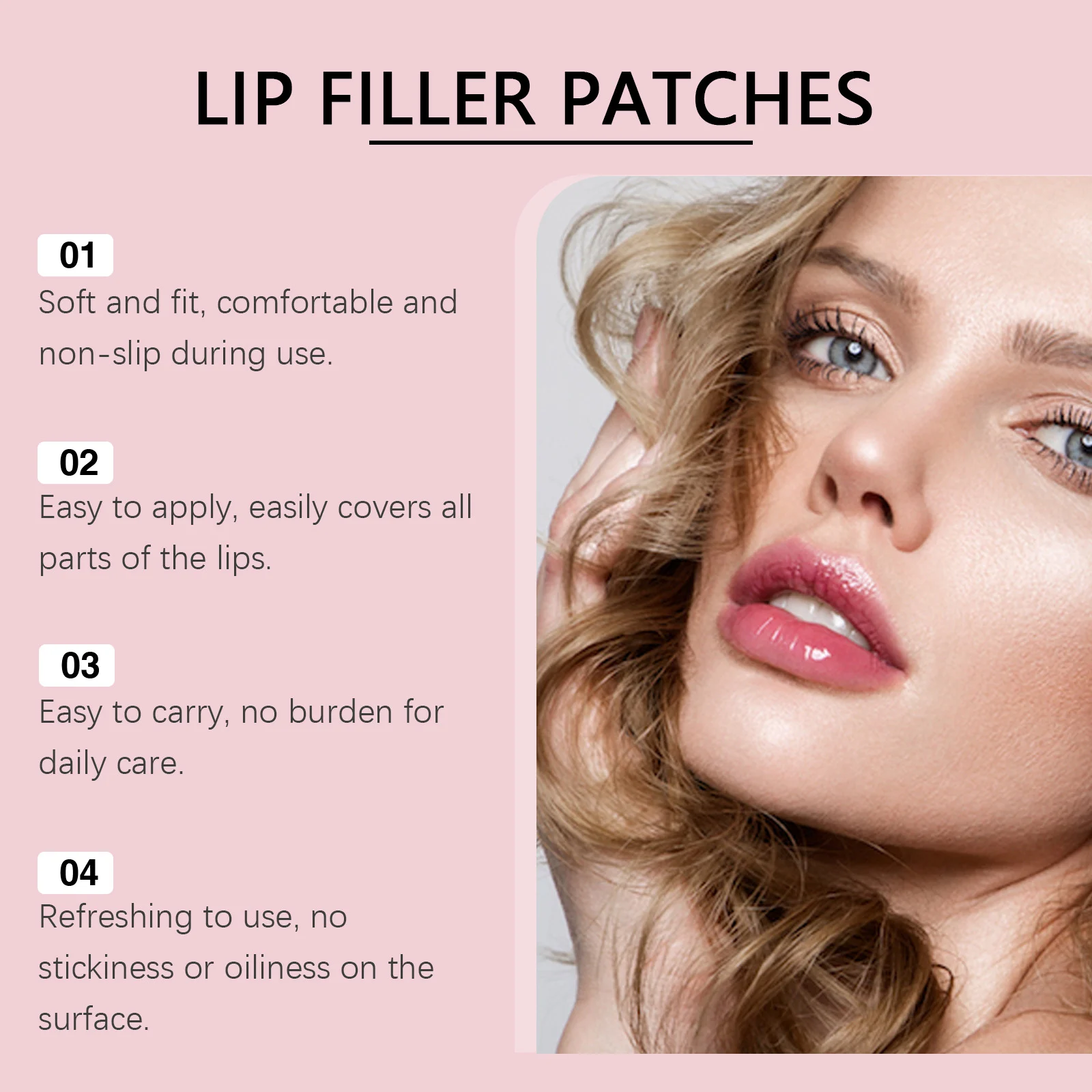 Lip Plumping Patches Instant Filler Effect for Moisturizing & Smoothing Fine Lines 1 Pair 10 lip plumping patches instant filler effect moisturizing smoothing fine lines der aa3u659m desc 10