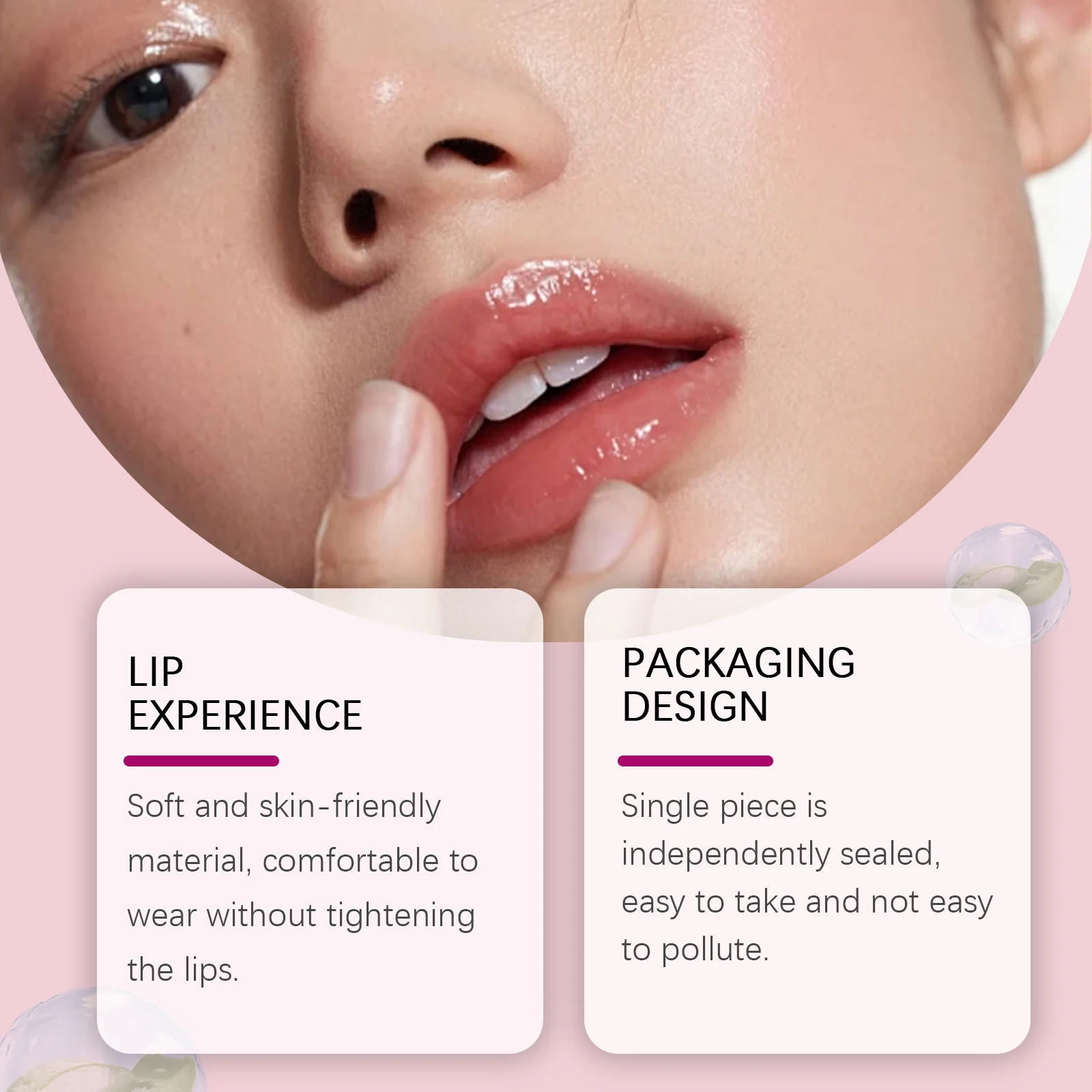 Lip Plumping Patches Instant Filler Effect for Moisturizing & Smoothing Fine Lines 1 Pair 9 lip plumping patches instant filler effect moisturizing smoothing fine lines der aa3u659m desc 9