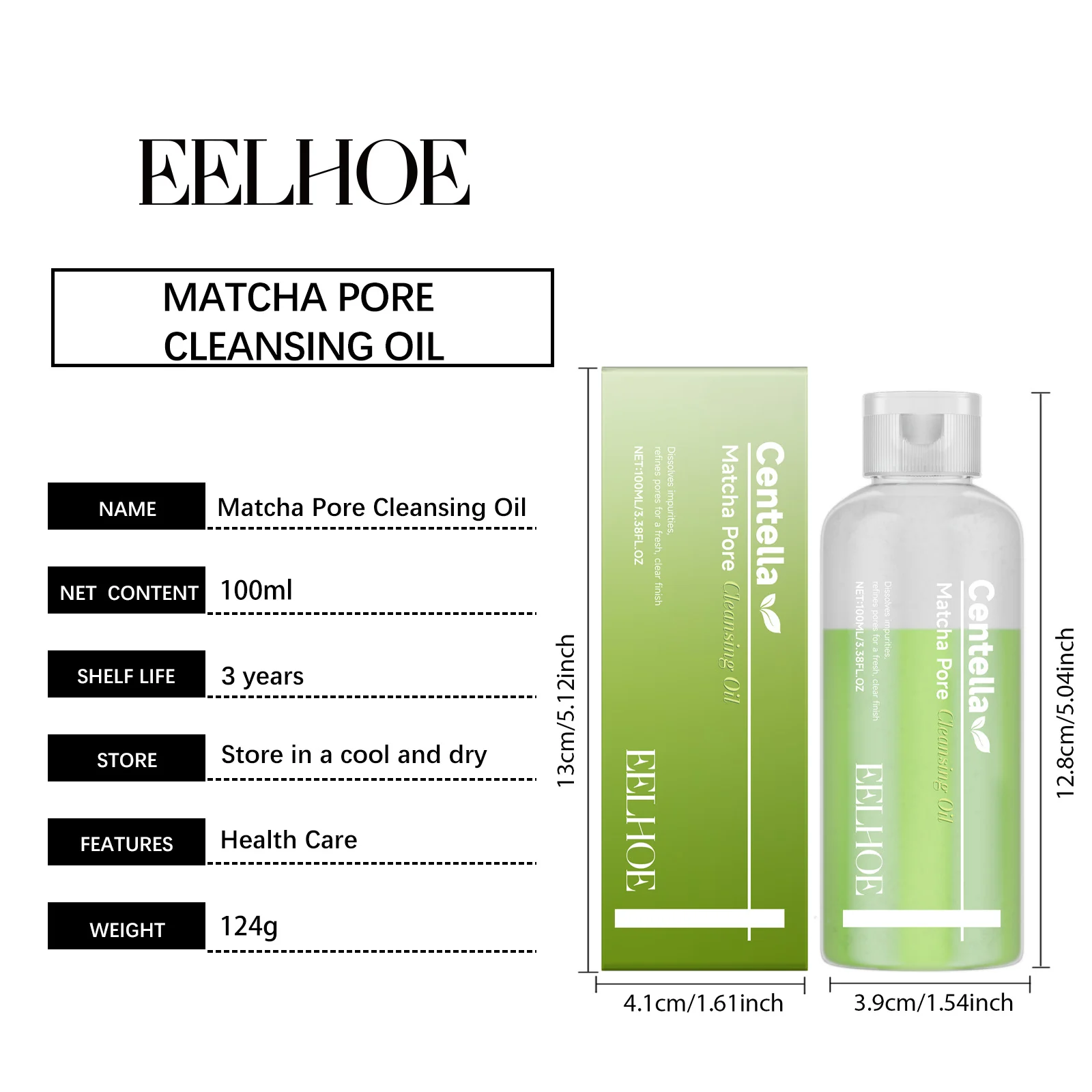 Matcha Cleansing Oil Gentle Makeup Remover Moisturizing Face Wash 100ml 1 matcha cleansing oil gentle makeup remover 100ml der 2ys38bms desc 1