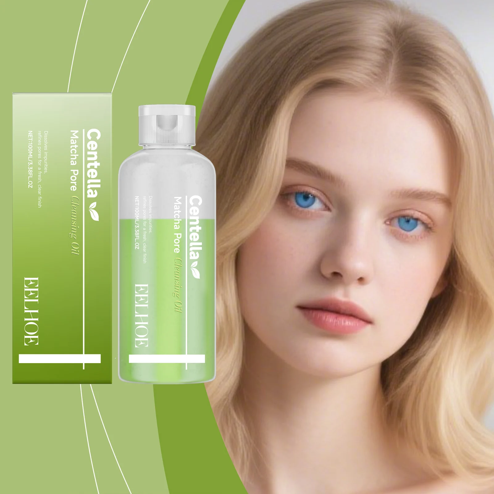 Matcha Cleansing Oil Gentle Makeup Remover Moisturizing Face Wash 100ml 2 matcha cleansing oil gentle makeup remover 100ml der 2ys38bms desc 2