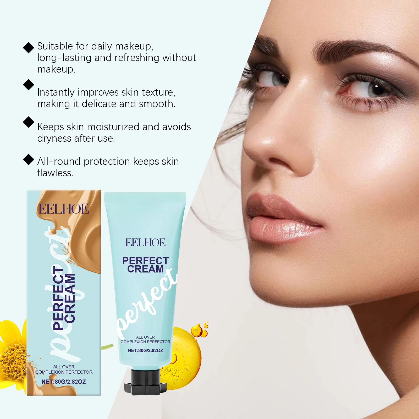 Medium Skin Tone Concealer Cream Long-Lasting Waterproof Coverage Face and Body 80g 8 medium skin tone concealer cream 80g cih s786u9qa desc 8