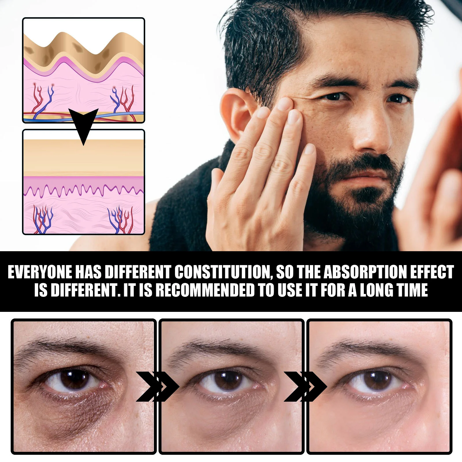 Men's Eye Cream Dark Circles Puffiness Wrinkle Firming Hydrating Eye Treatment 7ml 7 mens eye cream dark circles puffiness wrinkle firming 7ml cih m46ppvvs desc 7