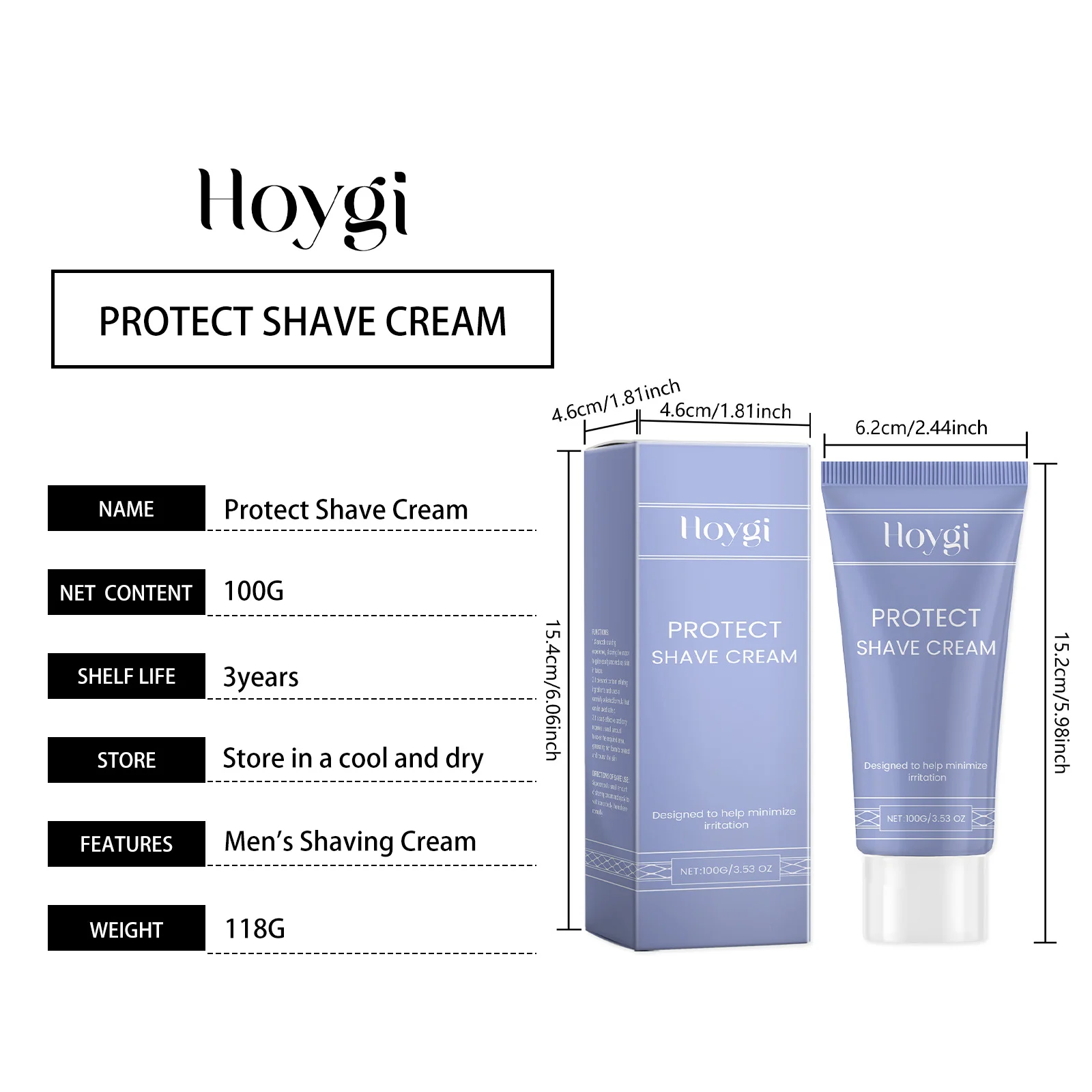 Men's Shaving Cream Beard Softening & Irritation Reduction Daily Shave Gel 100g 1 mens shaving cream beard softening gel 100g cih mt6zxk8v desc 1 1