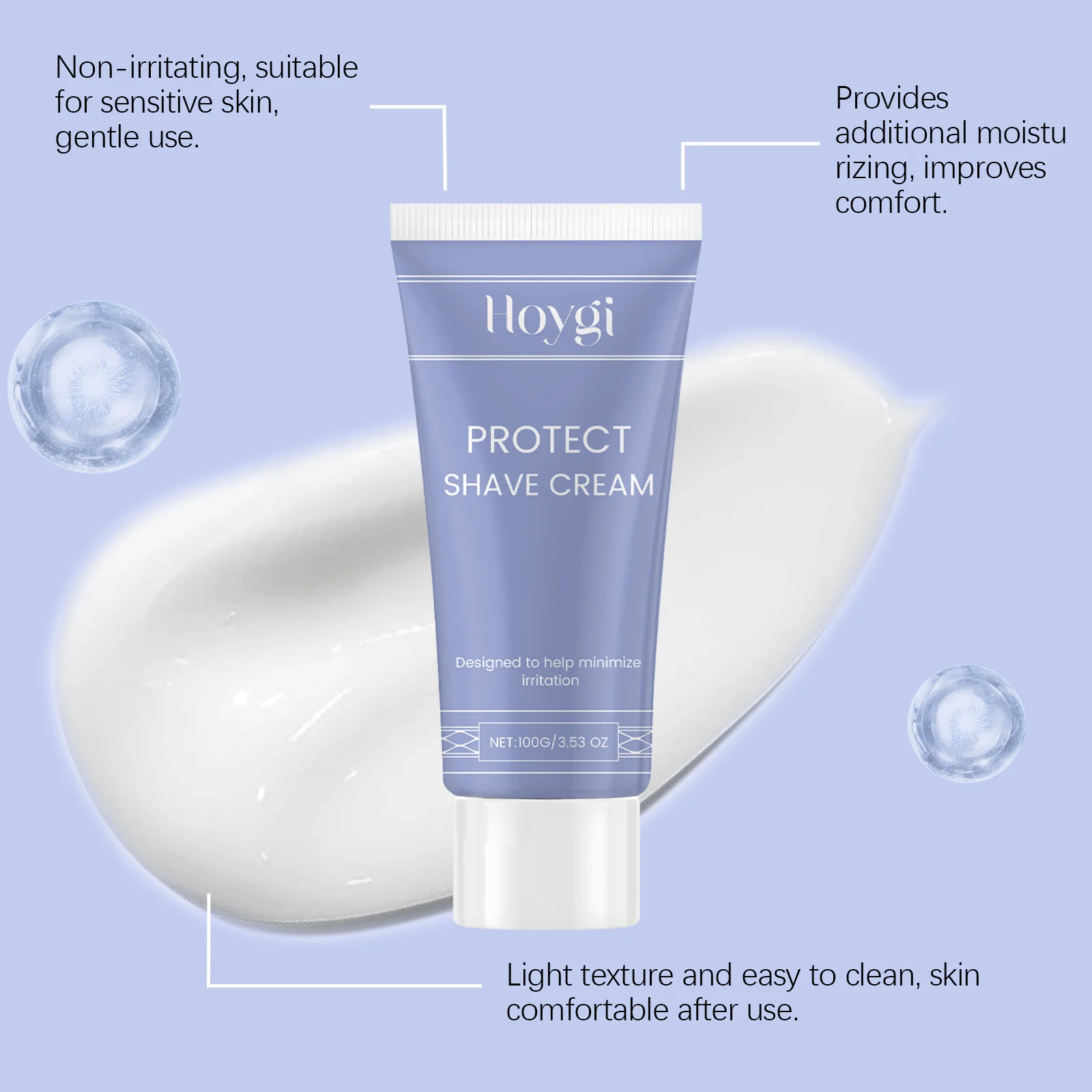 Men's Shaving Cream Beard Softening & Irritation Reduction Daily Shave Gel 100g 8 mens shaving cream beard softening gel 100g cih mt6zxk8v desc 8 1