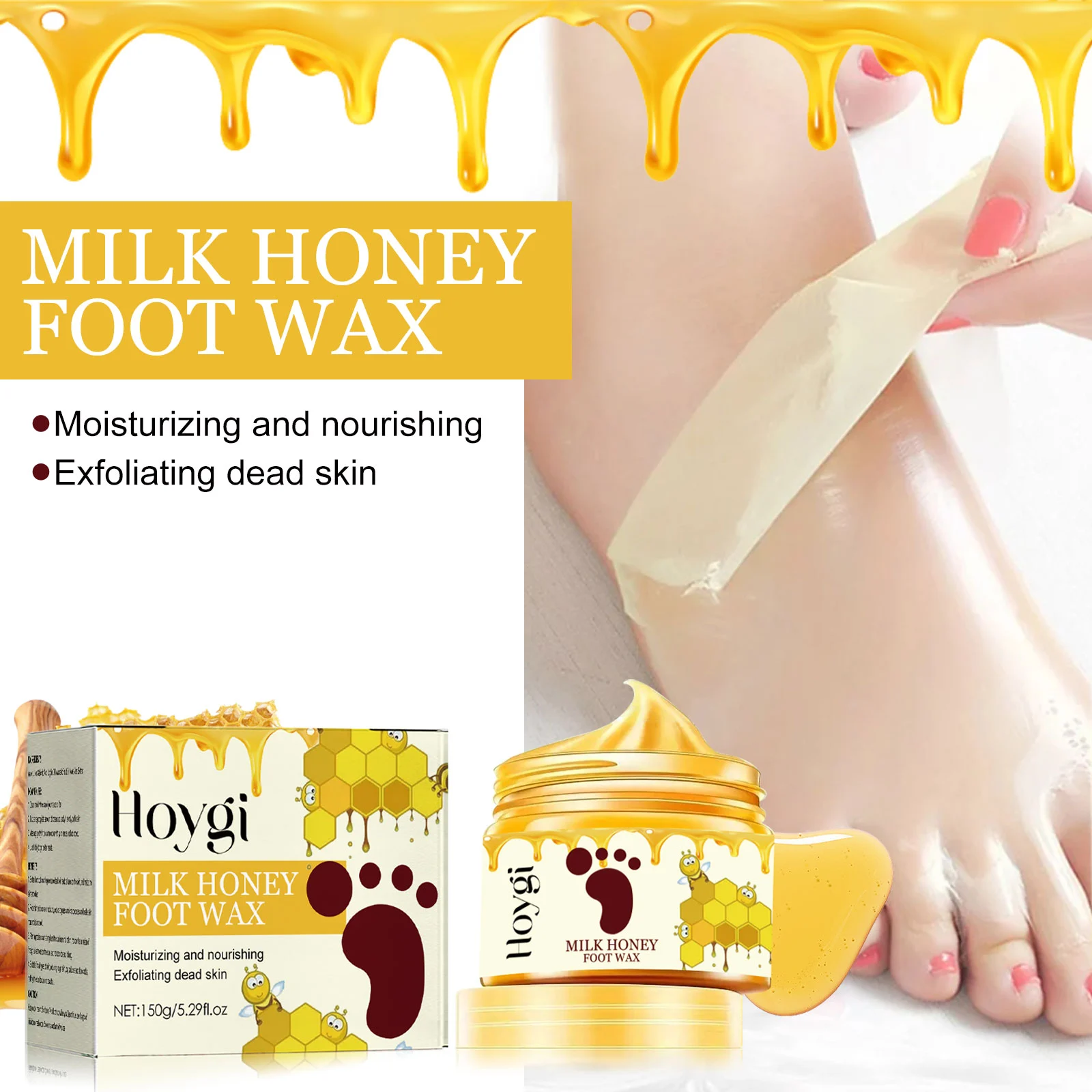 Hoygi Milk Honey Peel Off Hand and Foot Mask Exfoliating Hydrating Repair 2 milk honey peel off foot mask cih 3pj7n8h9 desc 2