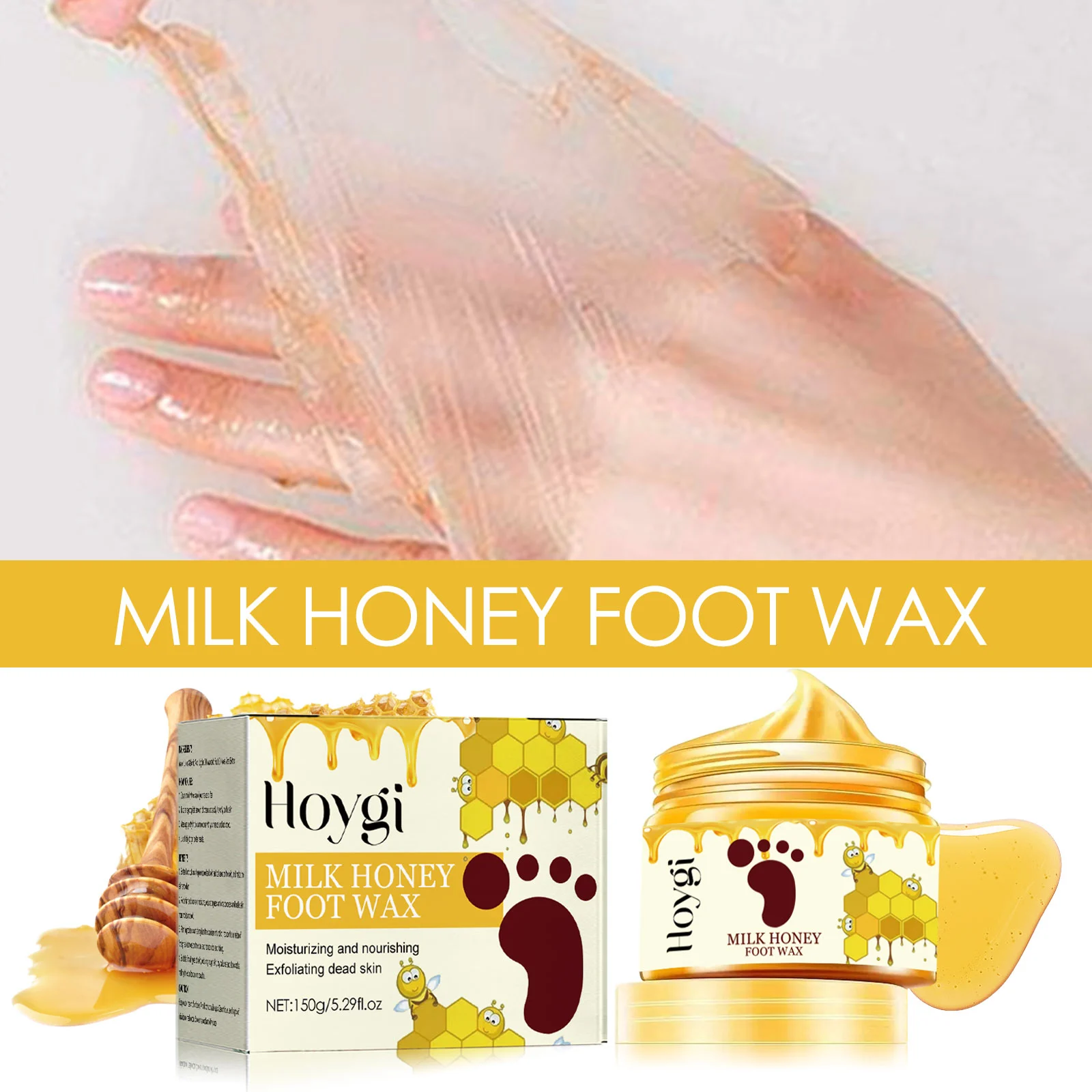 Hoygi Milk Honey Peel Off Hand and Foot Mask Exfoliating Hydrating Repair 8 milk honey peel off foot mask cih 3pj7n8h9 desc 8
