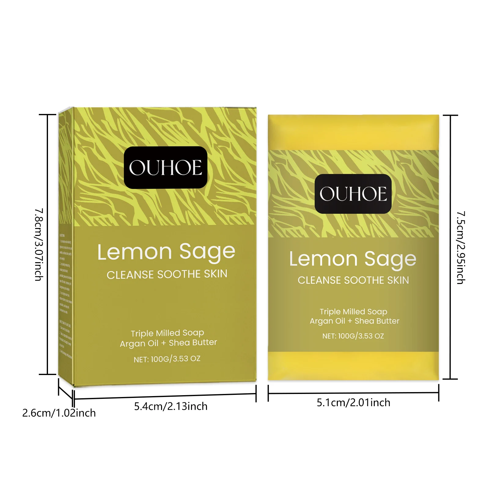 Mineral Lemon Bath Soap 100g for Gentle Cleansing, Moisturizing & Brightening Skin 1 mineral lemon bath soap 100g cih rxyjbssz desc 1