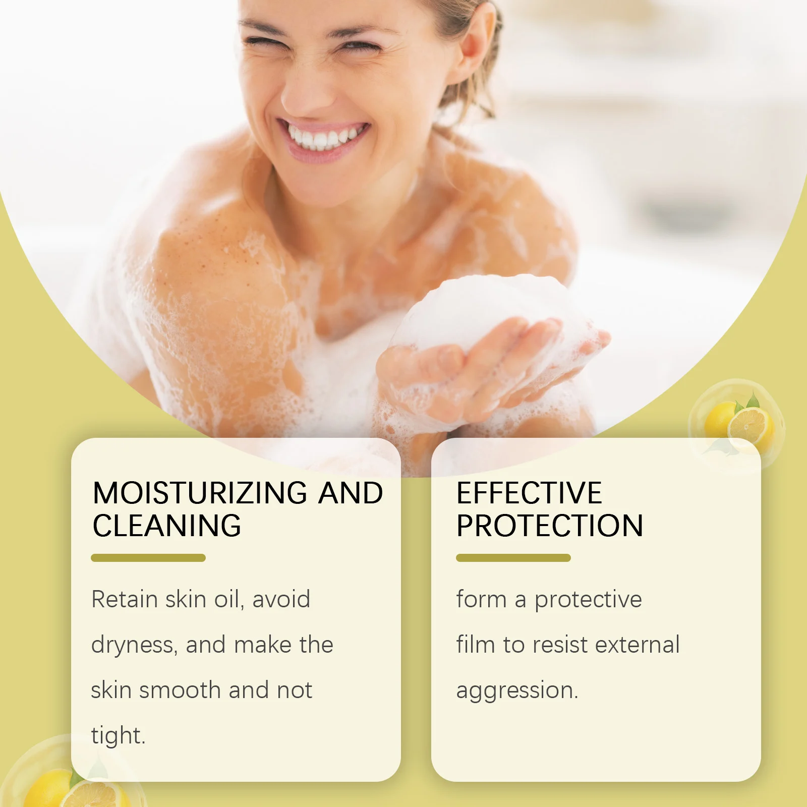 Mineral Lemon Bath Soap 100g for Gentle Cleansing, Moisturizing & Brightening Skin 6 mineral lemon bath soap 100g cih rxyjbssz desc 6