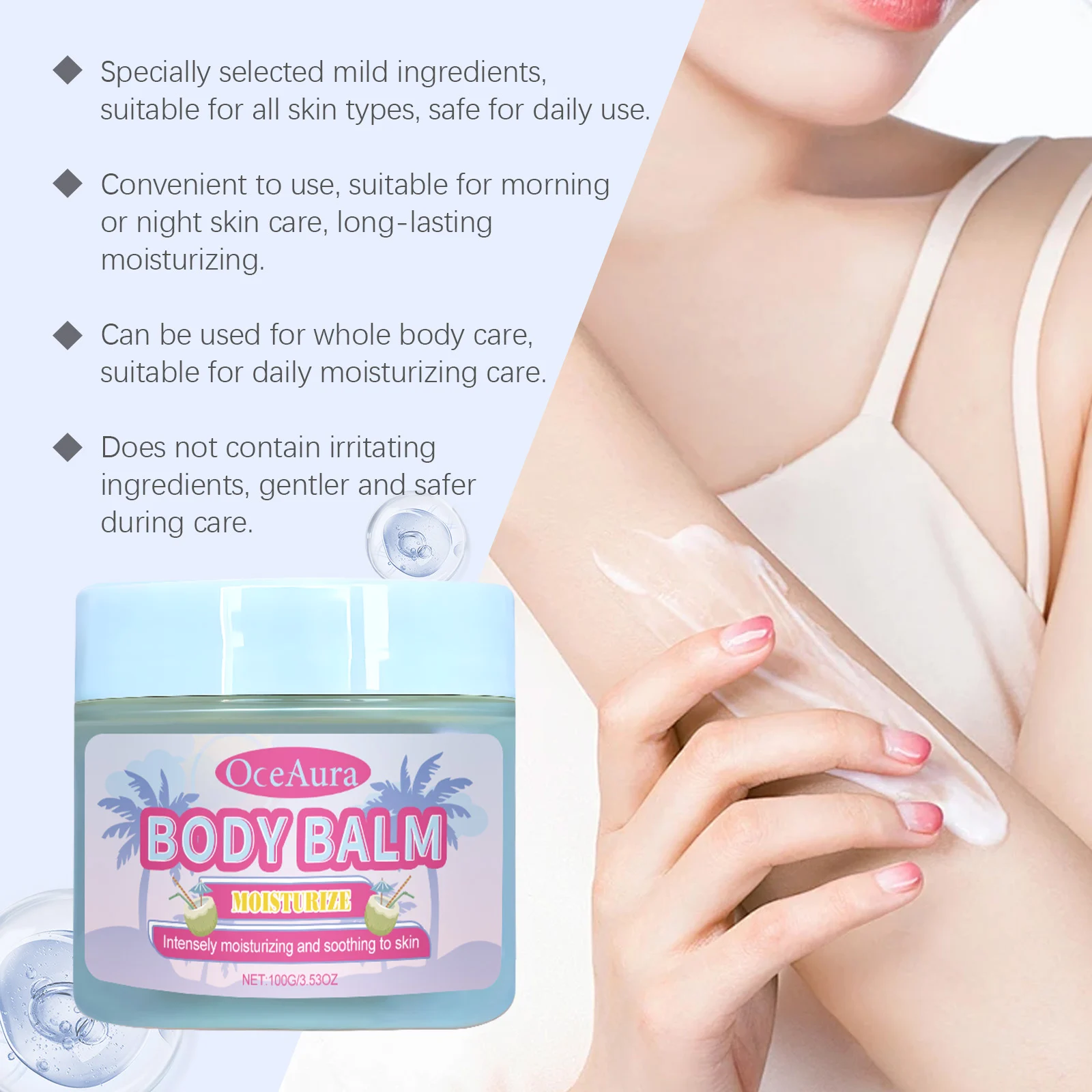 Moisturizing Body Balm Vitamin E Infused Skin Nourishing Cream 100g 5 moisturizing body balm vitamin e cream 100g cih jcufgzyj desc 5