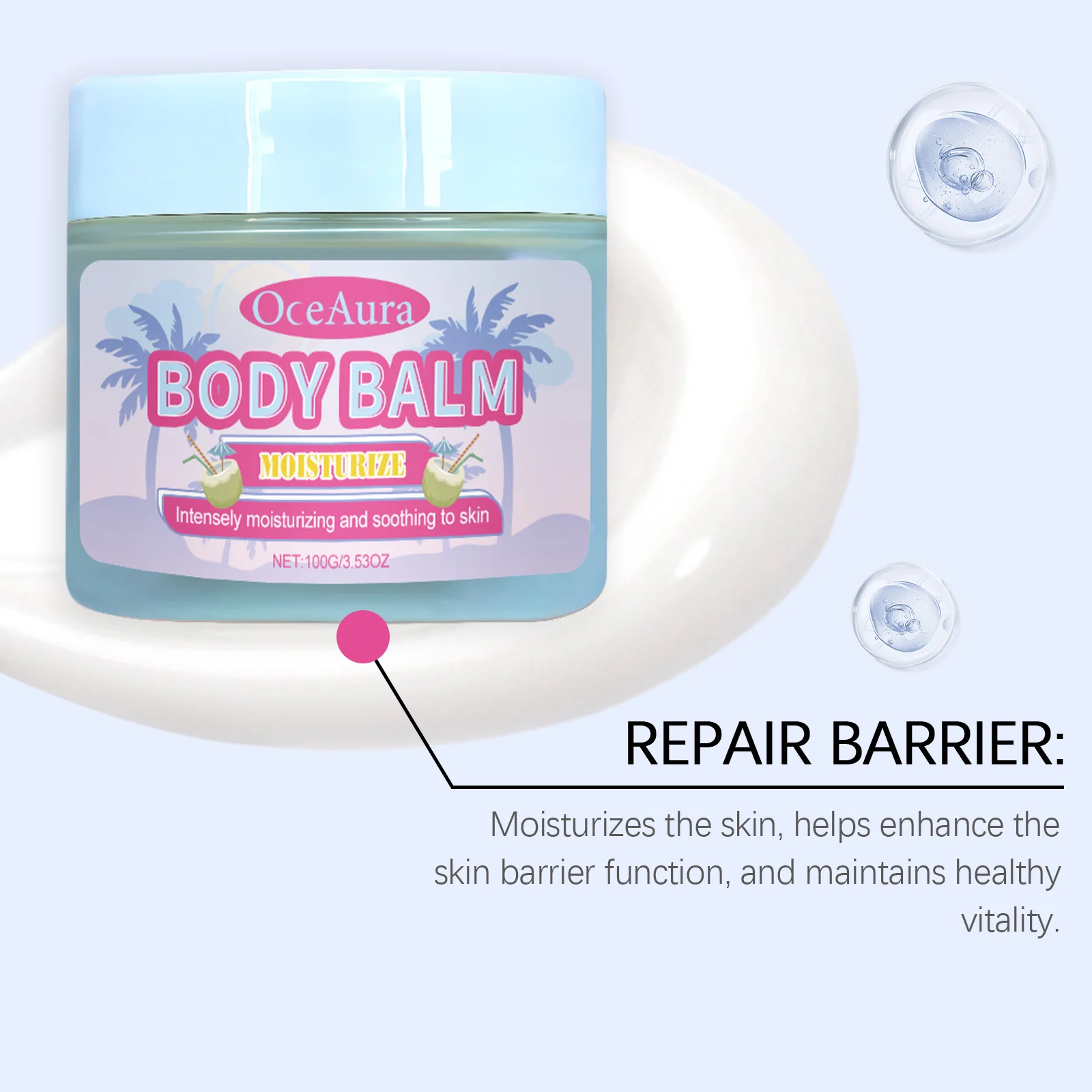 Moisturizing Body Balm Vitamin E Infused Skin Nourishing Cream 100g 8 moisturizing body balm vitamin e cream 100g cih jcufgzyj desc 8