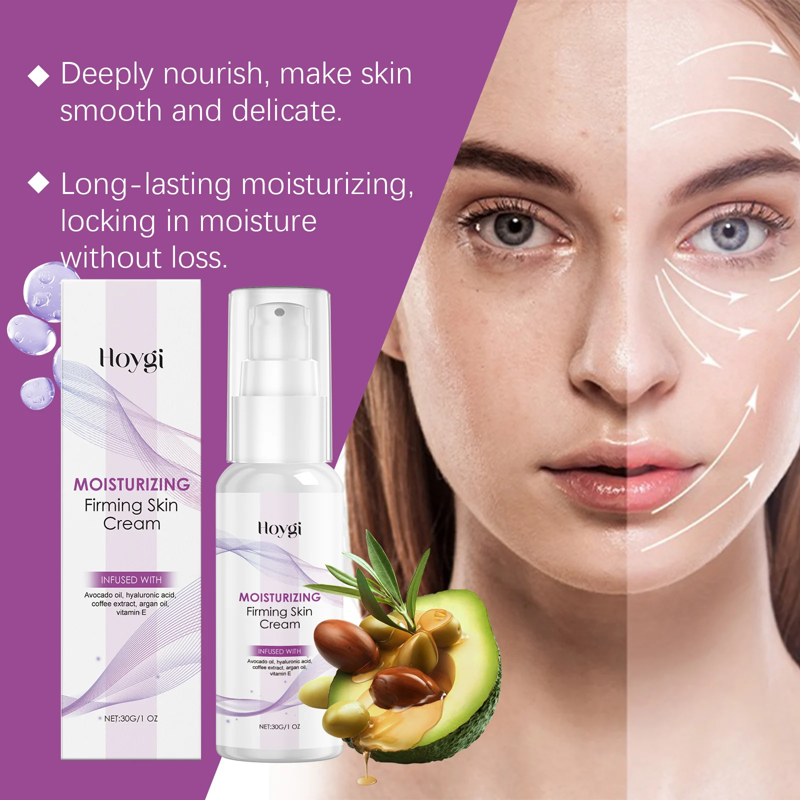 Hoygi Moisturizing Firming Skin Cream with Avocado Oil & Hyaluronic Acid 5 moisturizing firming skin cream cih 3gbkha6b desc 5