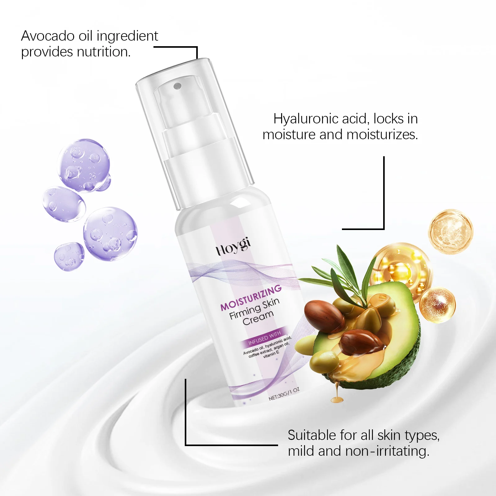 Hoygi Moisturizing Firming Skin Cream with Avocado Oil & Hyaluronic Acid 6 moisturizing firming skin cream cih 3gbkha6b desc 6