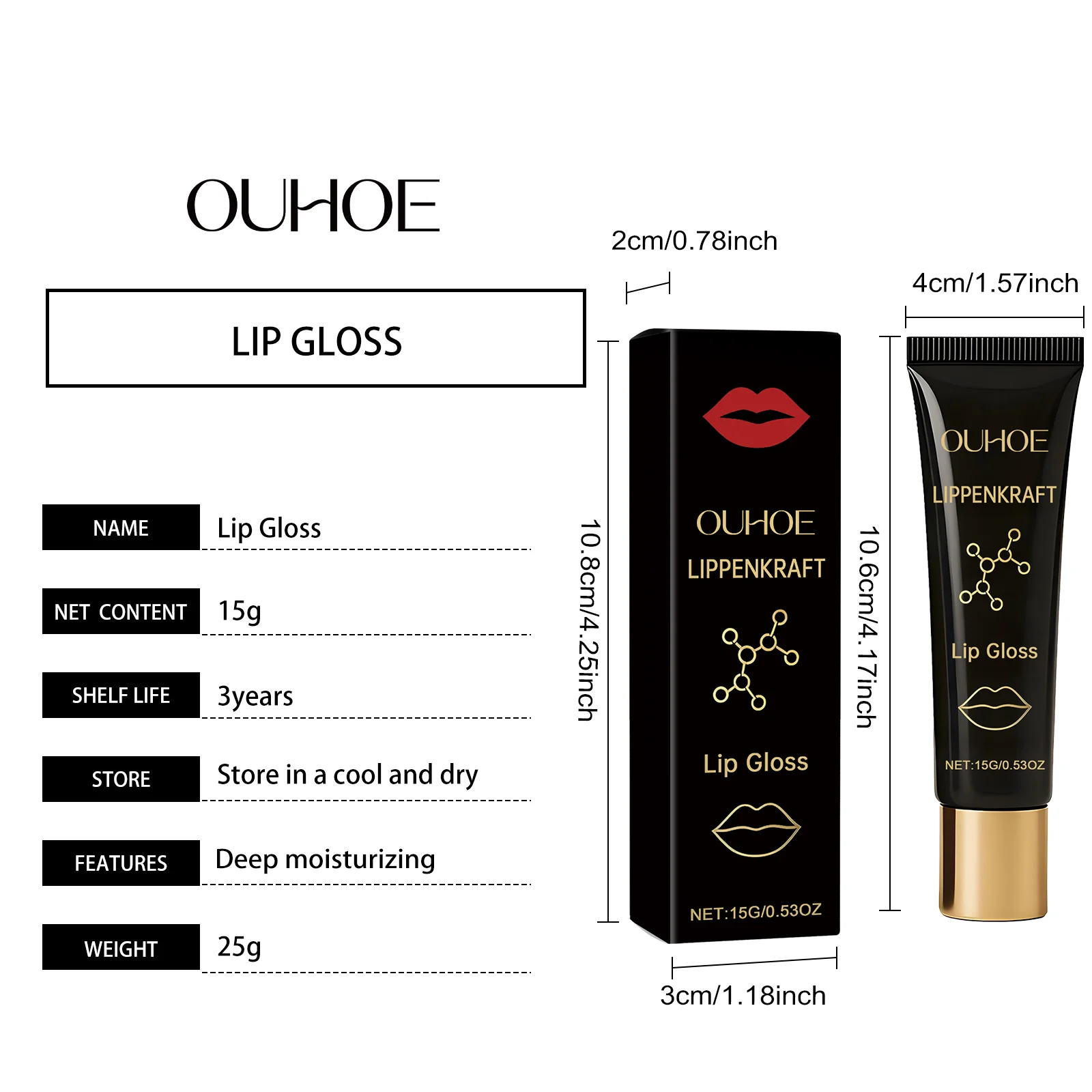 Moisturizing Lip Gloss 15g Hydrating Nourishing Lip Oil for Smooth Plump Lips 1 moisturizing lip gloss 15g hydrating nourishing lip oil der 85ggm9rd desc 1