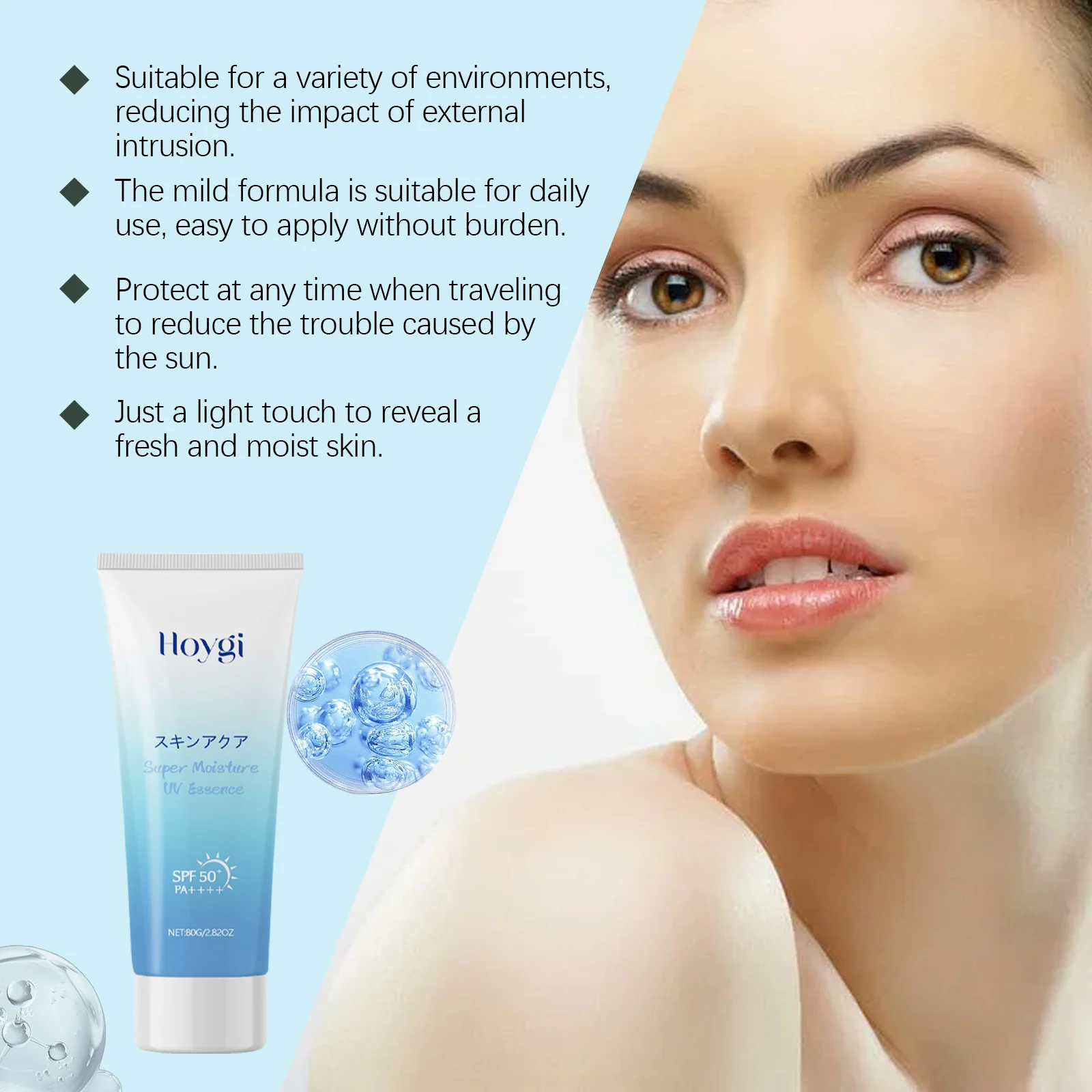 Hoygi Super Moisture UV Essence SPF 50 PA++++ Lightweight Moisturizing Sunscreen 7 moisturizing sunscreen spf50 cih psceht7h desc 7