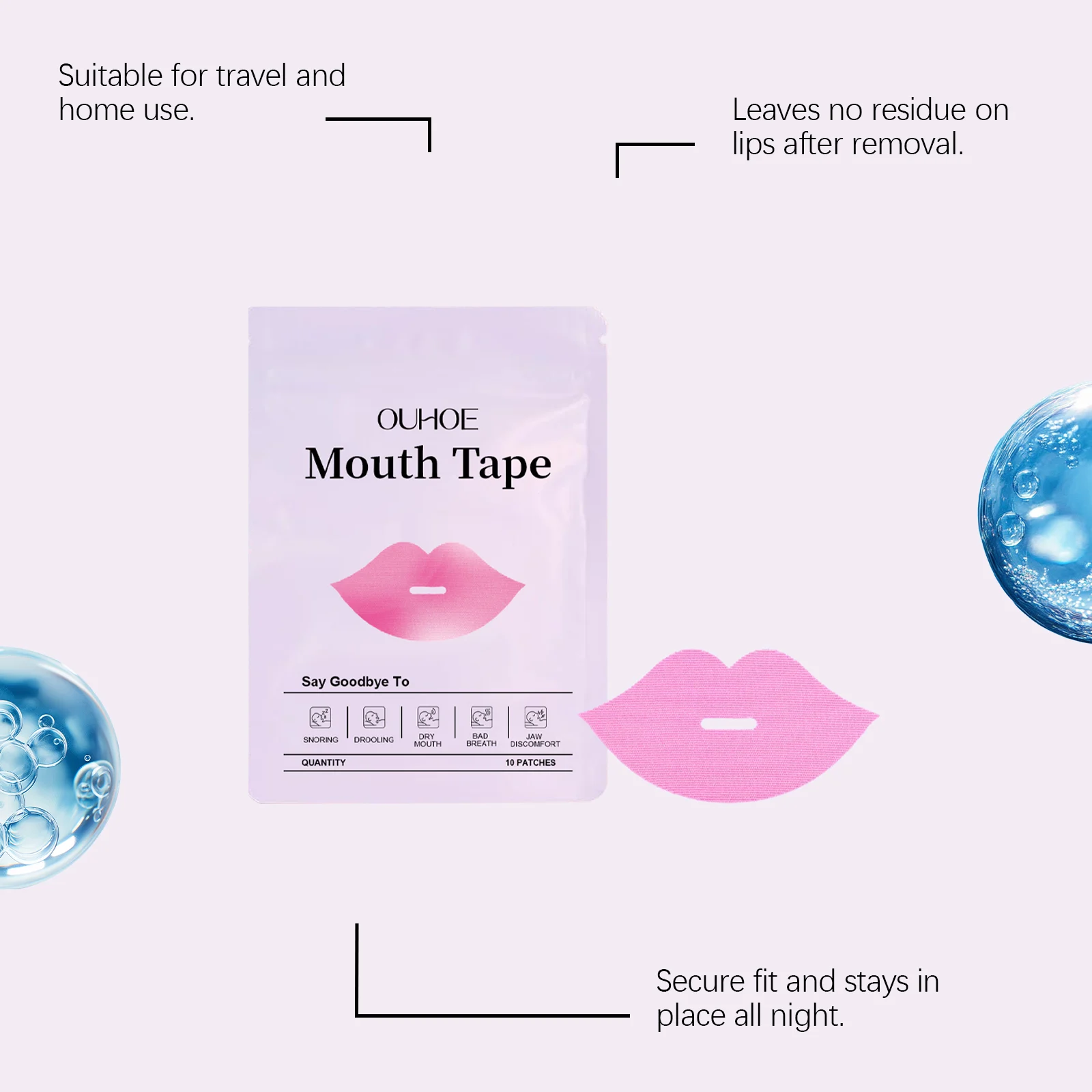 Mouth Tape for Sleeping Lip Care, 10 Patches to Prevent Dryness & Reduce Snoring 6 mouth tape for sleeping lip care 10 patches der 379qpqqf desc 6