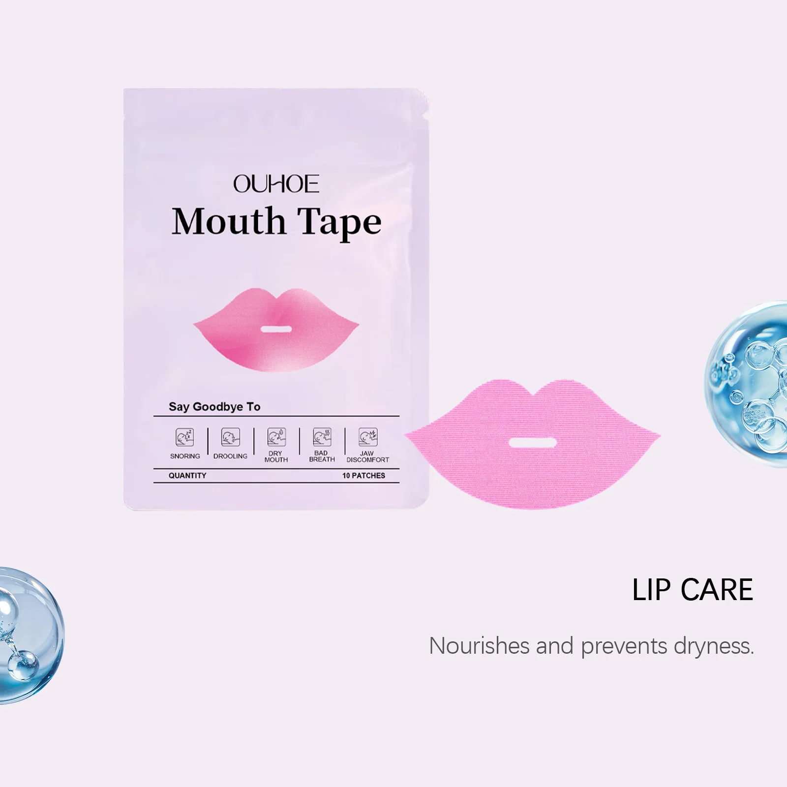 Mouth Tape for Sleeping Lip Care, 10 Patches to Prevent Dryness & Reduce Snoring 7 mouth tape for sleeping lip care 10 patches der 379qpqqf desc 7