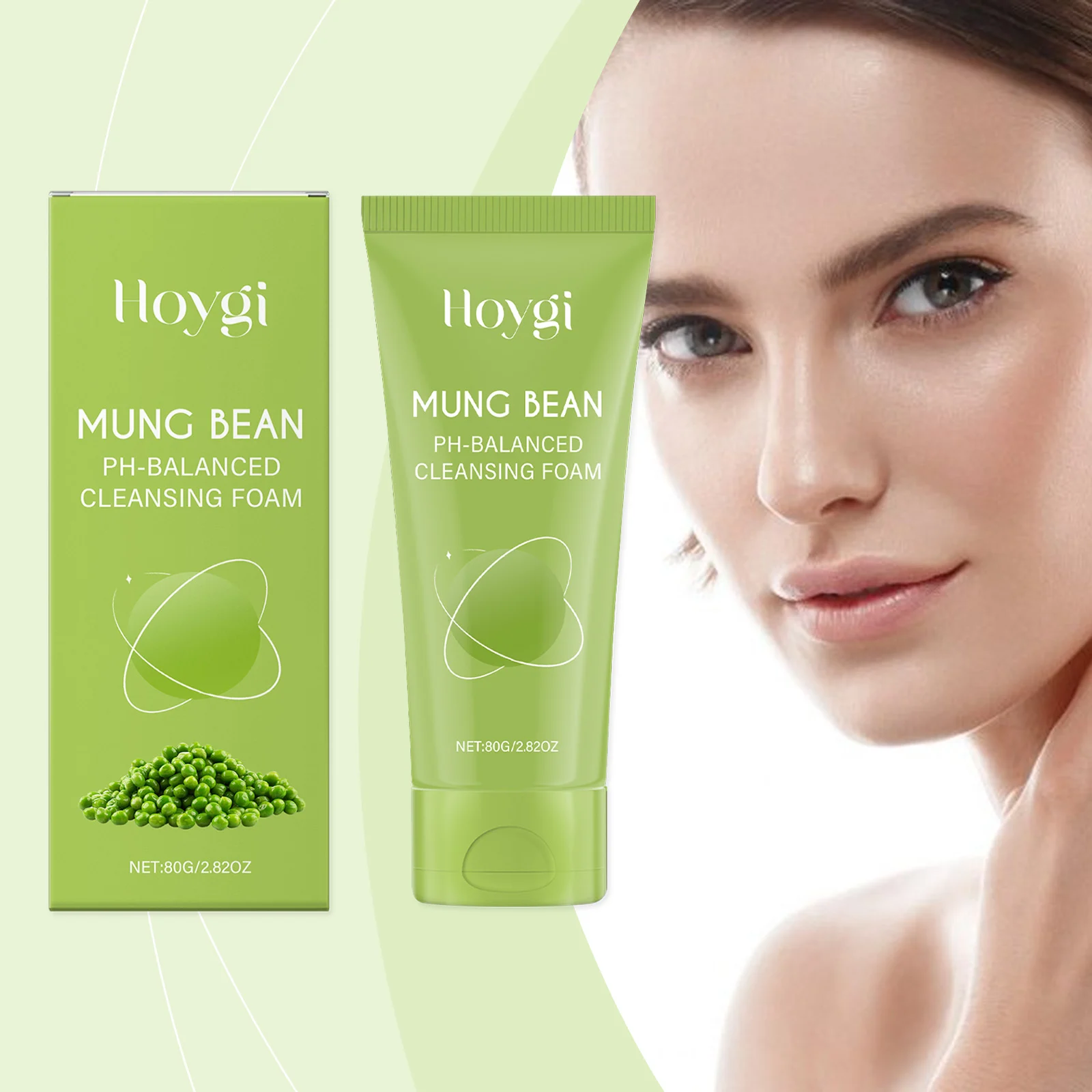 Hoygi Mung Bean Moisturizing Face Wash Gentle Cleanser pH-Balanced 80g 2 mung bean moisturizing face wash cih ngdp6xxf desc 2