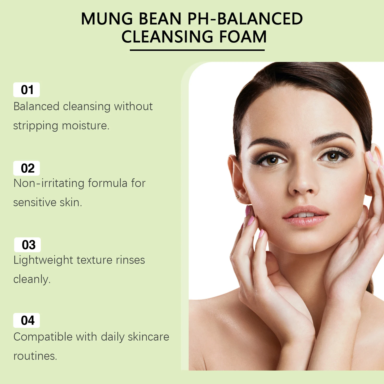 Hoygi Mung Bean Moisturizing Face Wash Gentle Cleanser pH-Balanced 80g 5 mung bean moisturizing face wash cih ngdp6xxf desc 5