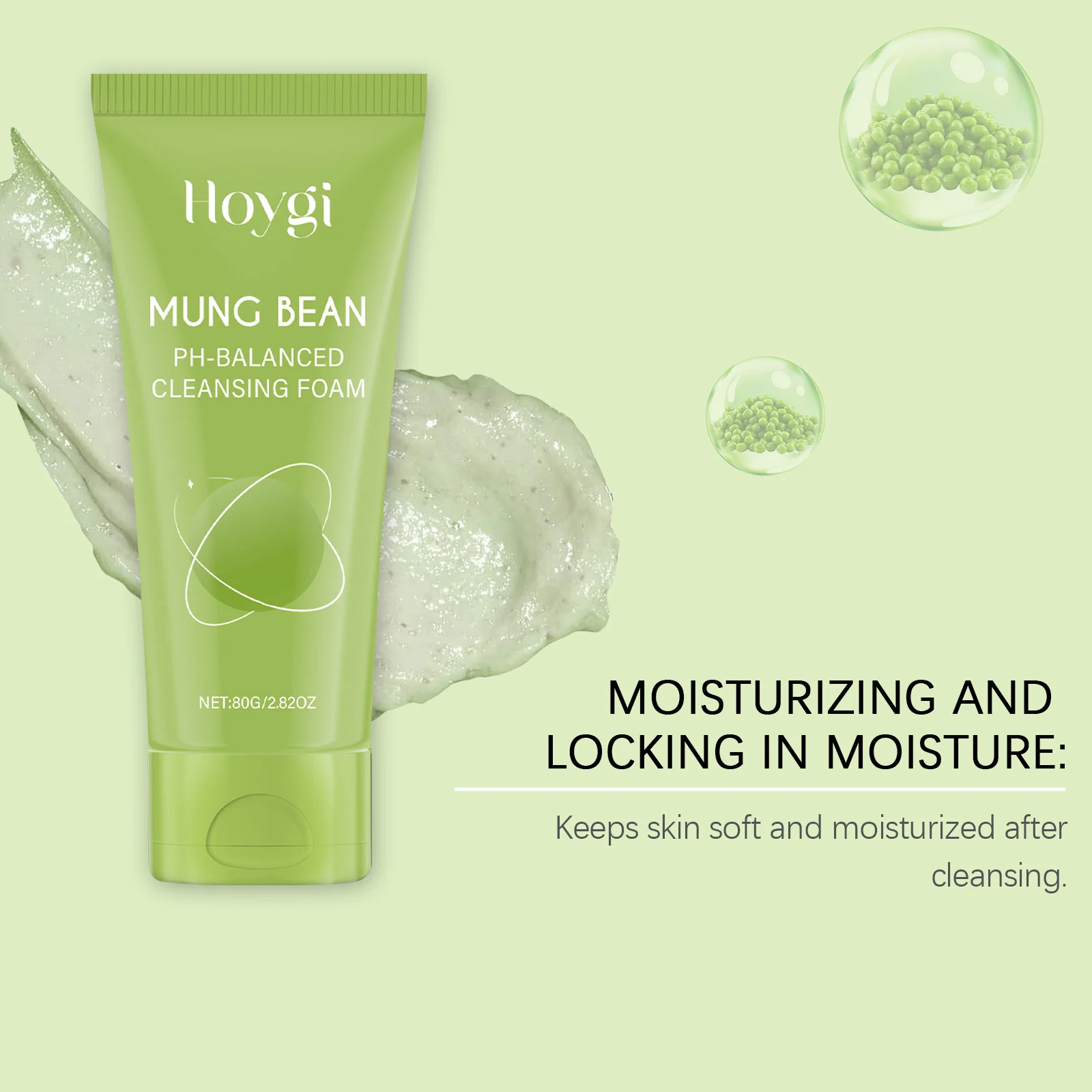 Hoygi Mung Bean Moisturizing Face Wash Gentle Cleanser pH-Balanced 80g 7 mung bean moisturizing face wash cih ngdp6xxf desc 7