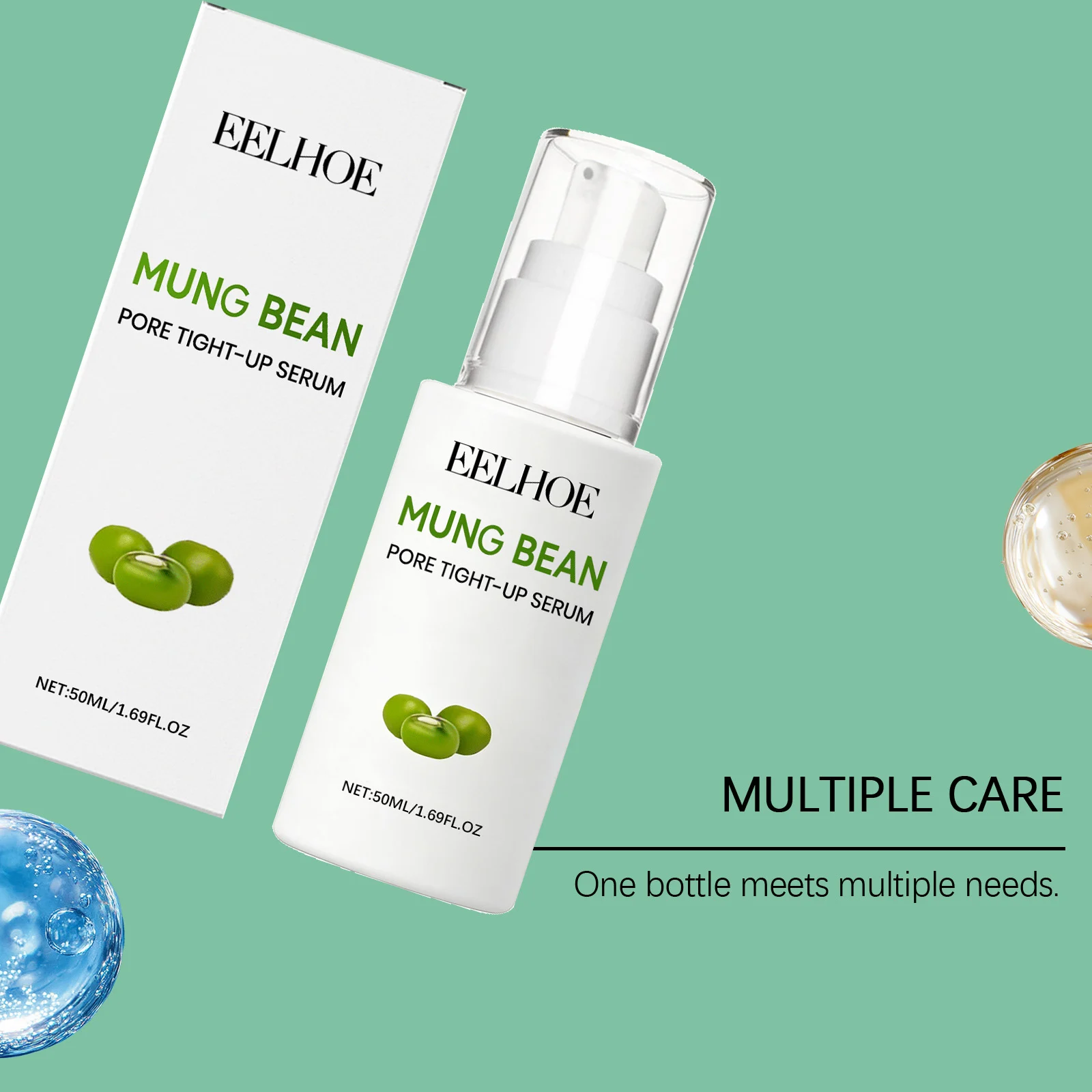 Mung Bean Pore Tightening Serum 50ml Lightweight Firming Moisturizing Essence for Sagging Skin 8 mung bean pore tightening serum 50ml der ytr4zhz6 desc 8