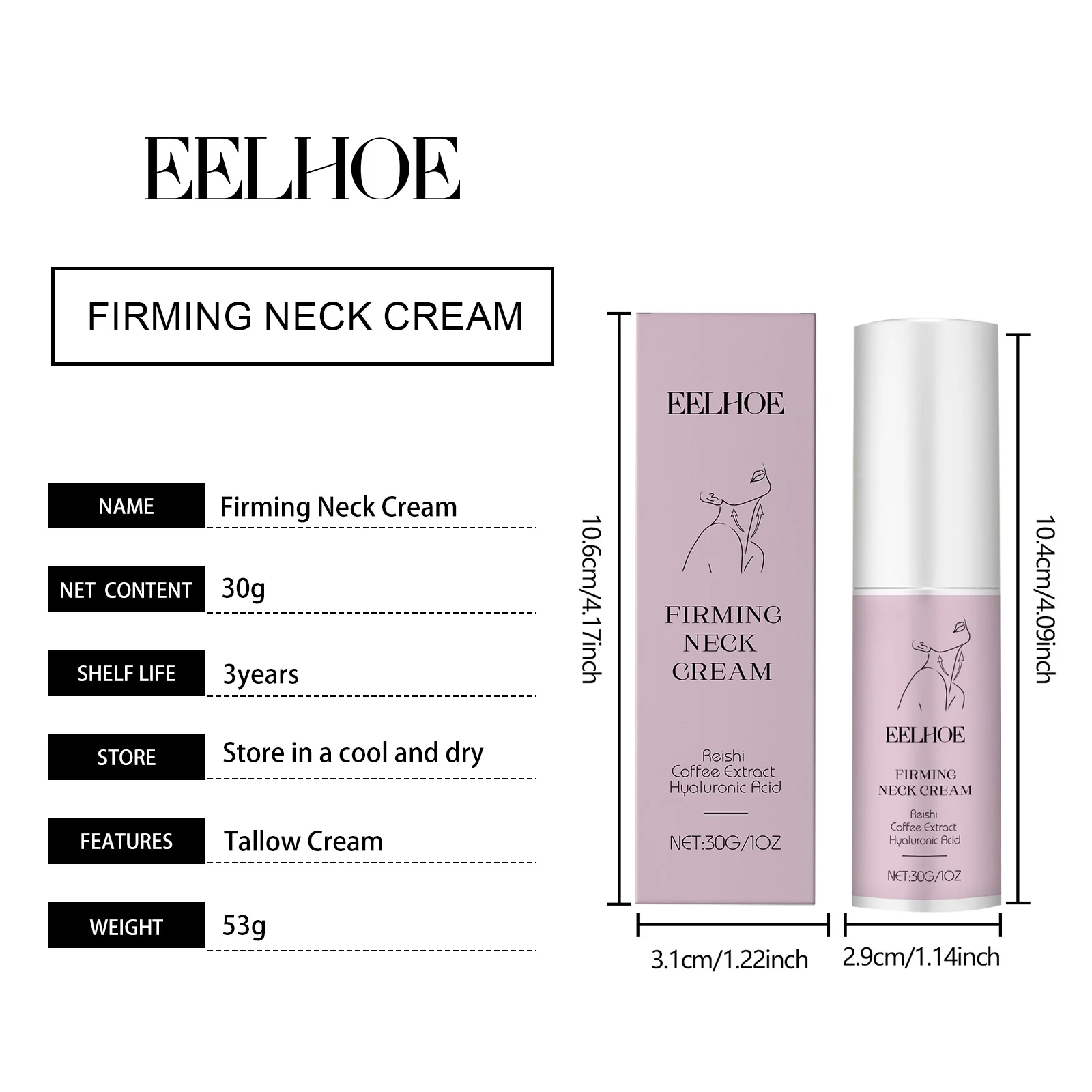 Neck Firming Cream 30g - Hydrates, Tightens & Reduces Wrinkles 1 neck firming cream 30g cih 75a9rf38 desc 1