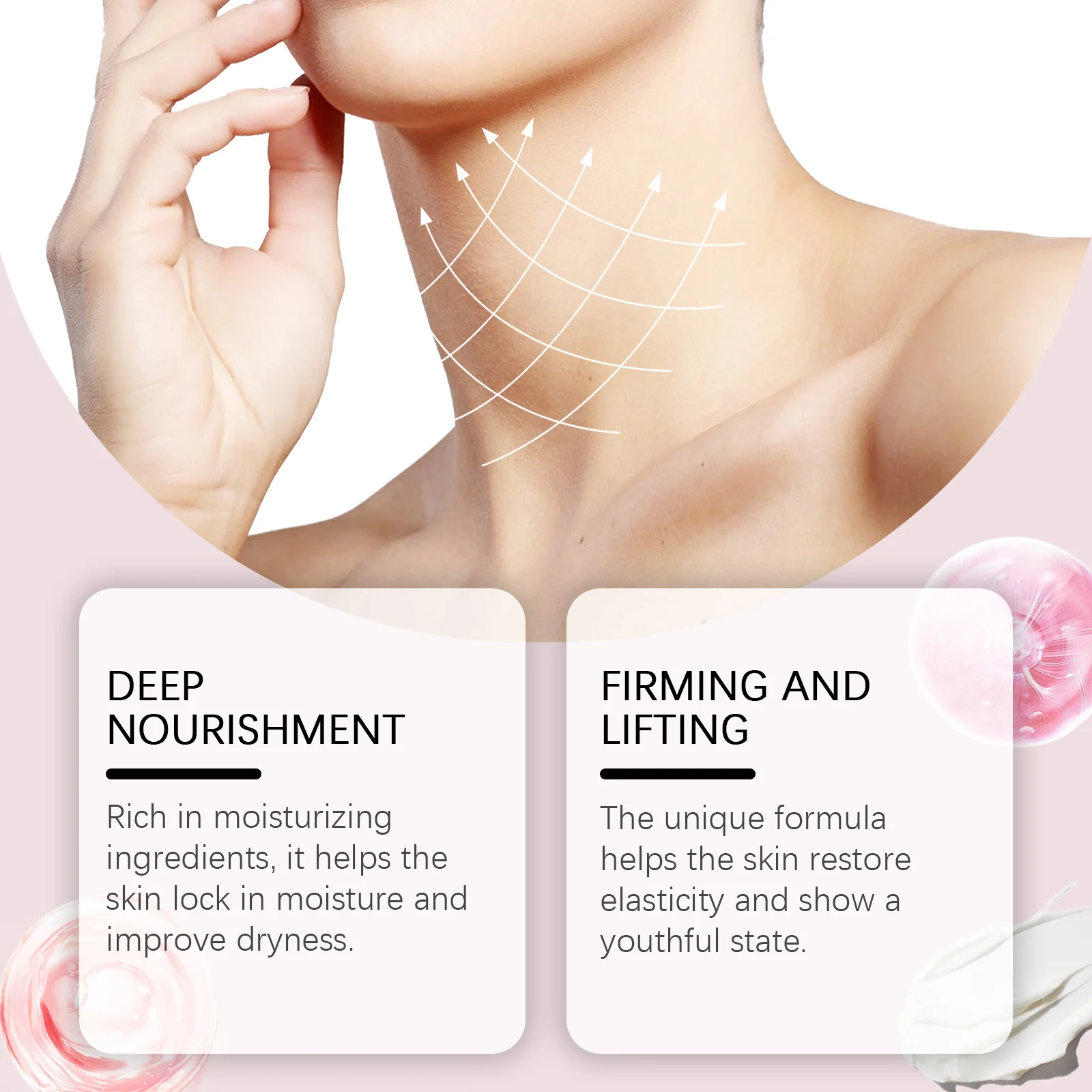 Neck Firming Cream Deep Nourishment Moisturizer for Face and Neck 50g 9 neck firming cream deep nourishment moisturizer 50g cih w85yrnct desc 9