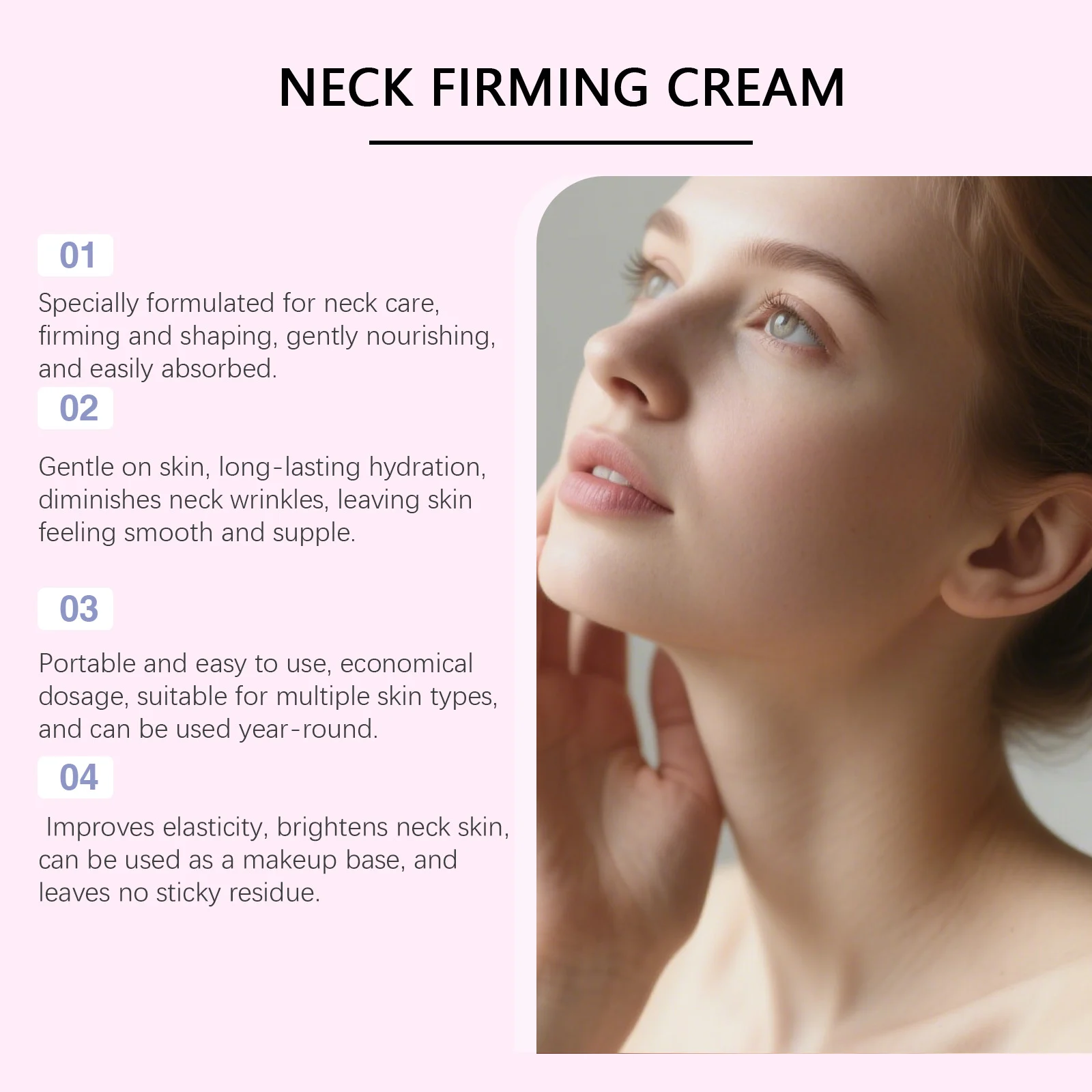 Neck Firming Cream with Roller Ball for Hydration and Lifting 120g 10 neck firming cream with roller hydration lifting 120g der qzq72dz8 desc 10