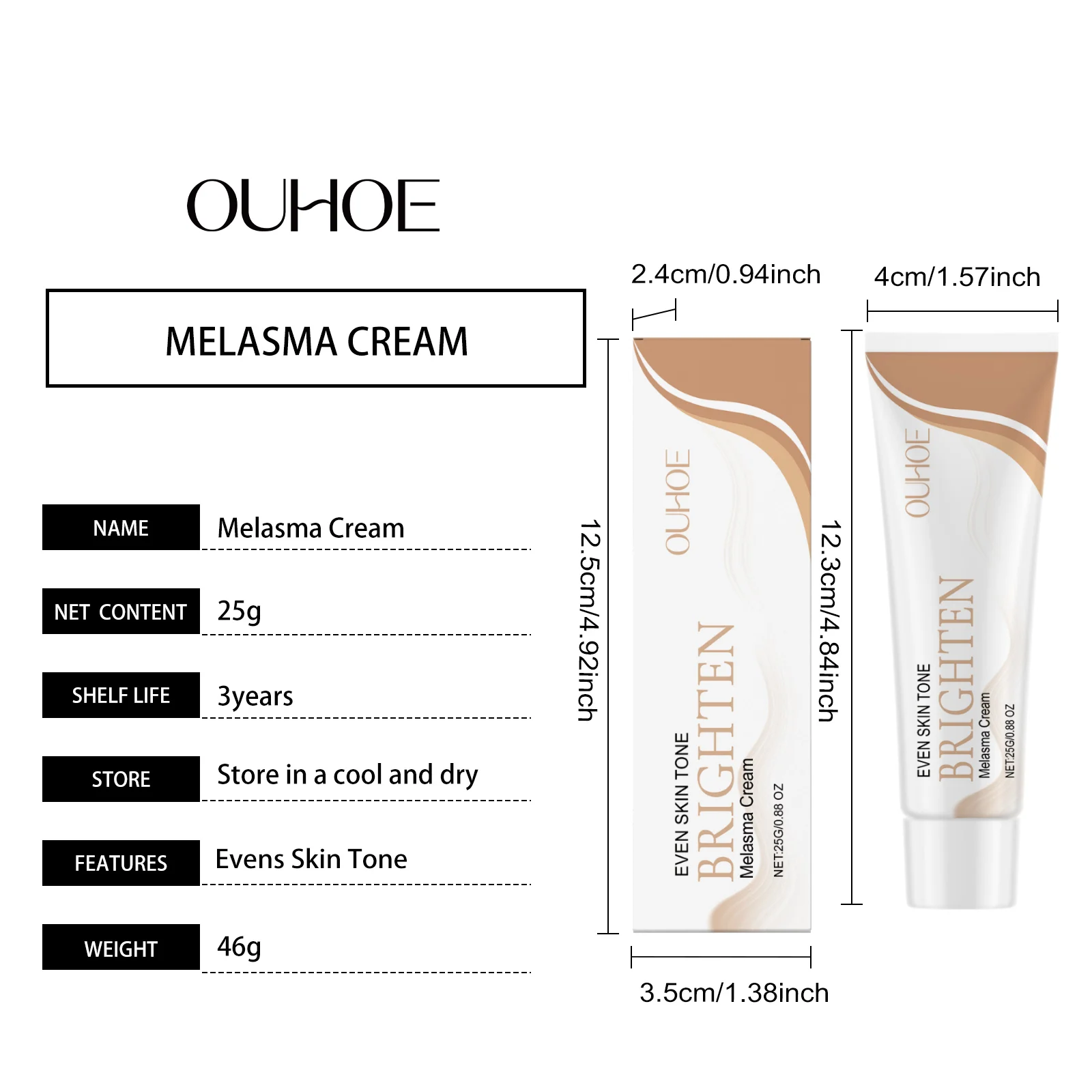 Niacinamide Brightening Cream 25g for Radiant Skin Tone, Hydration, and Smooth Texture 1 niacinamide brightening cream 25g der 35eevrbf desc 1