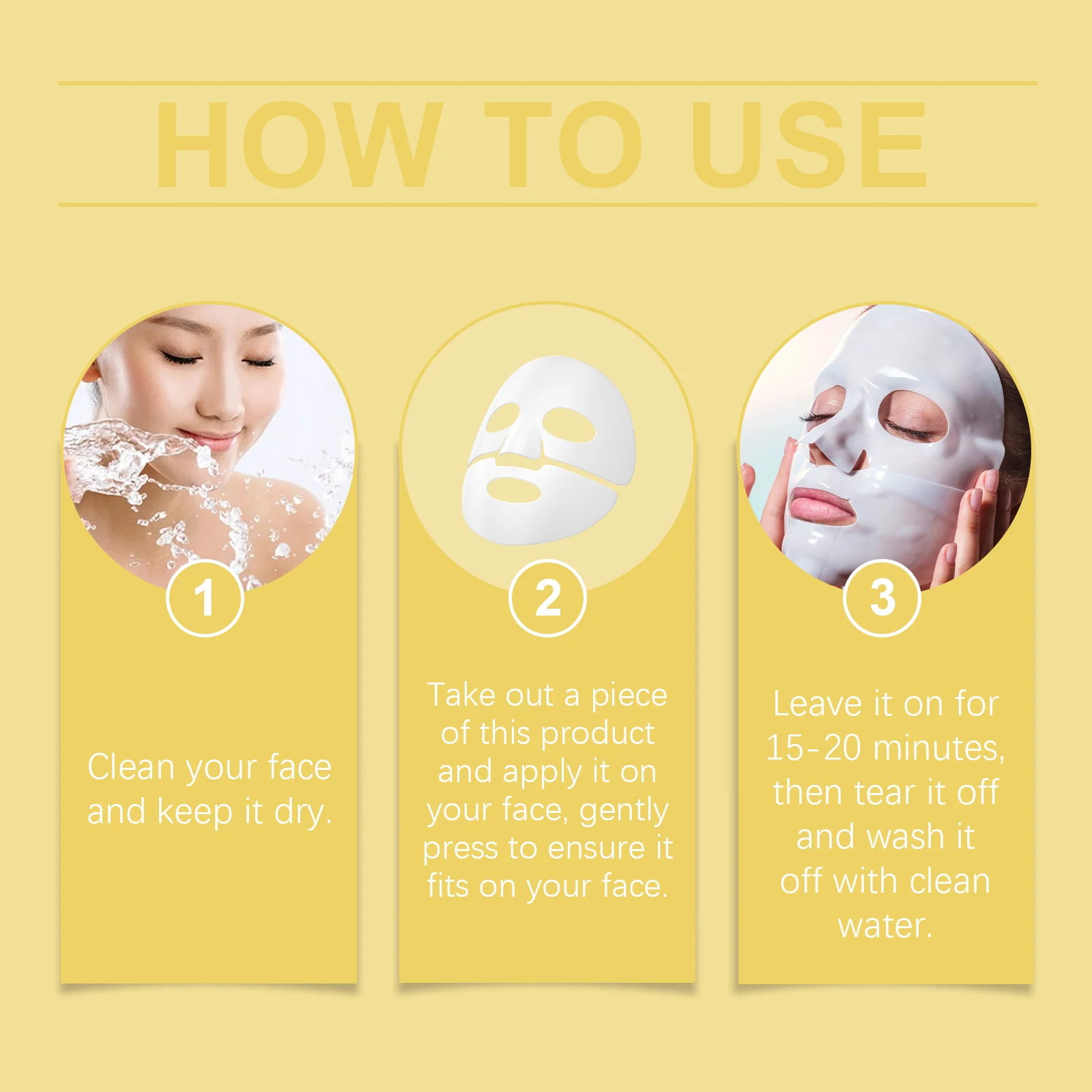 Niacinamide Deep Hydration Face Mask Boxed 4pcs Daily Moisturizing Nourishing 4 niacinamide deep hydration face mask box cih hdm25kpg desc 4
