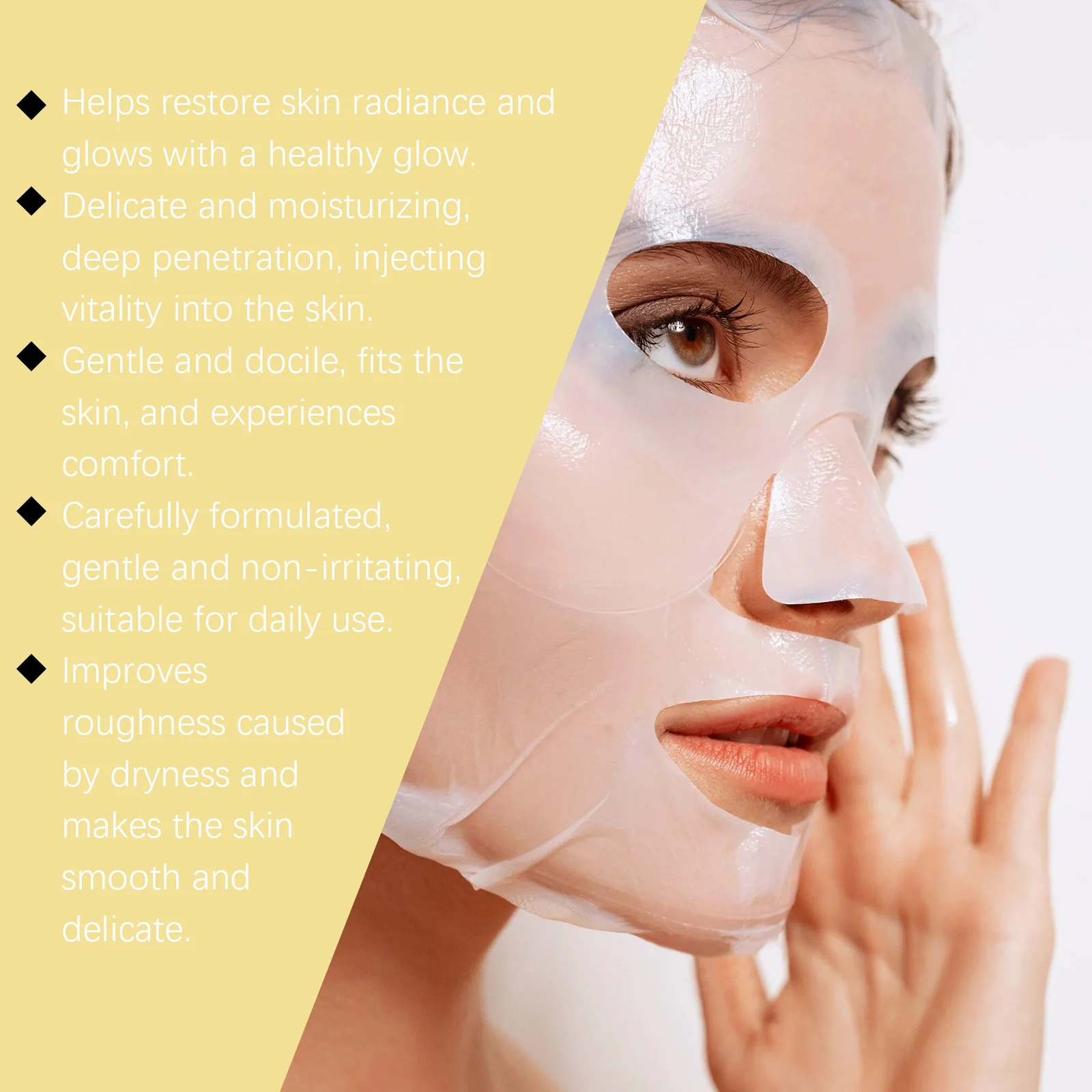 Niacinamide Deep Hydration Face Mask Boxed 4pcs Daily Moisturizing Nourishing 5 niacinamide deep hydration face mask box cih hdm25kpg desc 5