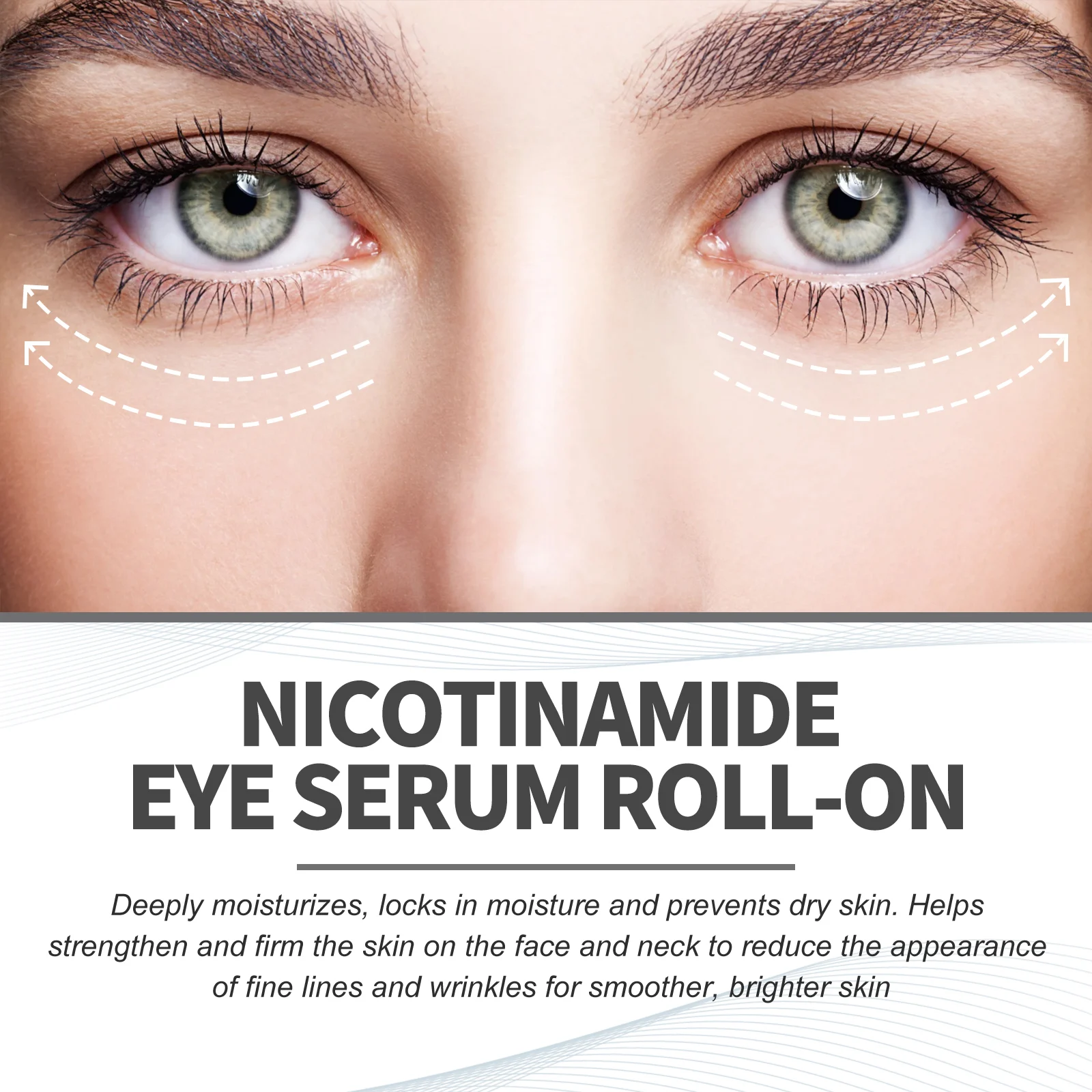 Nicotinamide Eye Cream 15ml Deeply Moisturizes & Reduces Dark Circles, Puffiness, Fine Lines, Wrinkles 5 nicotinamide eye cream 15ml cih dcpazvkn desc 5