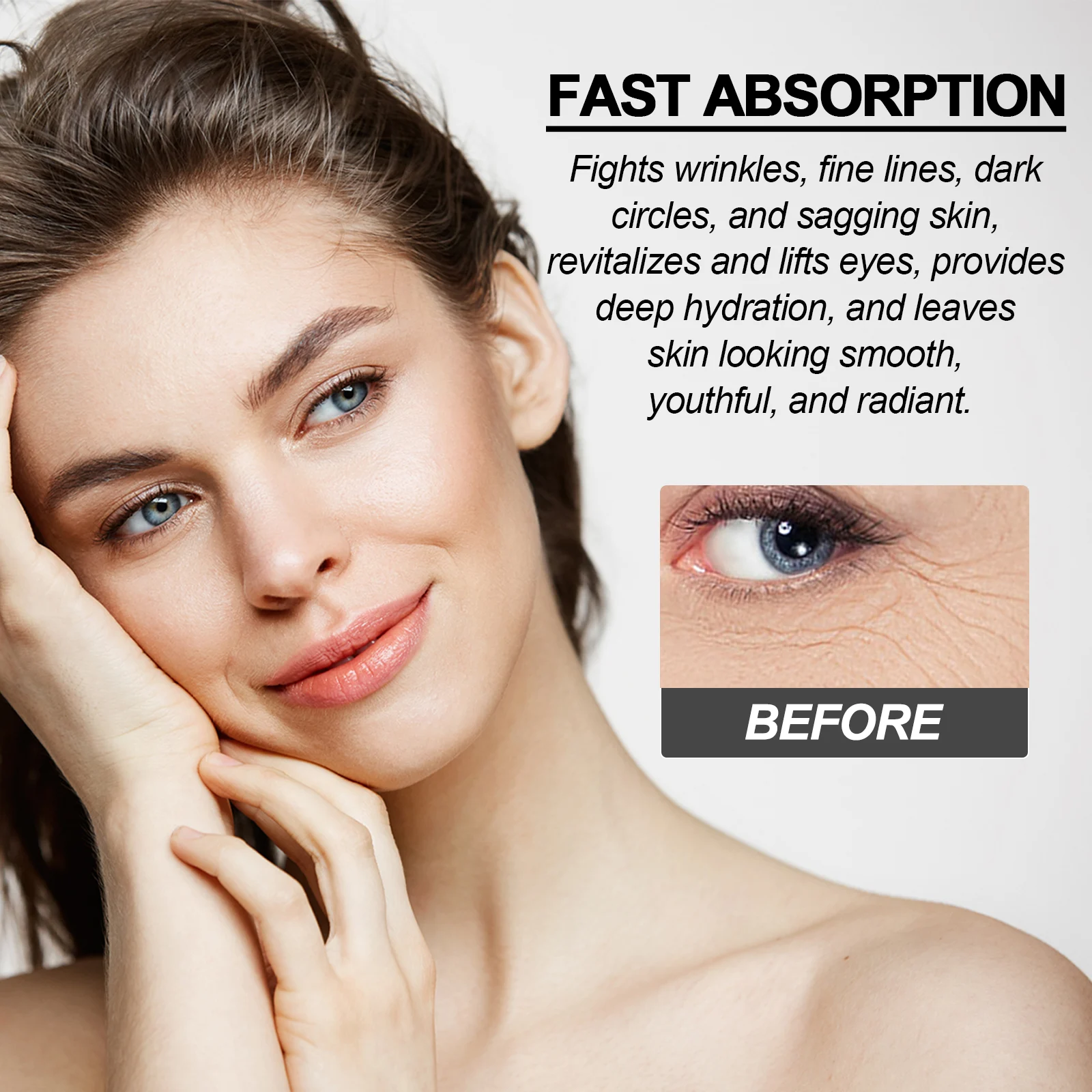 Nicotinamide Eye Cream 15ml Deeply Moisturizes & Reduces Dark Circles, Puffiness, Fine Lines, Wrinkles 6 nicotinamide eye cream 15ml cih dcpazvkn desc 6