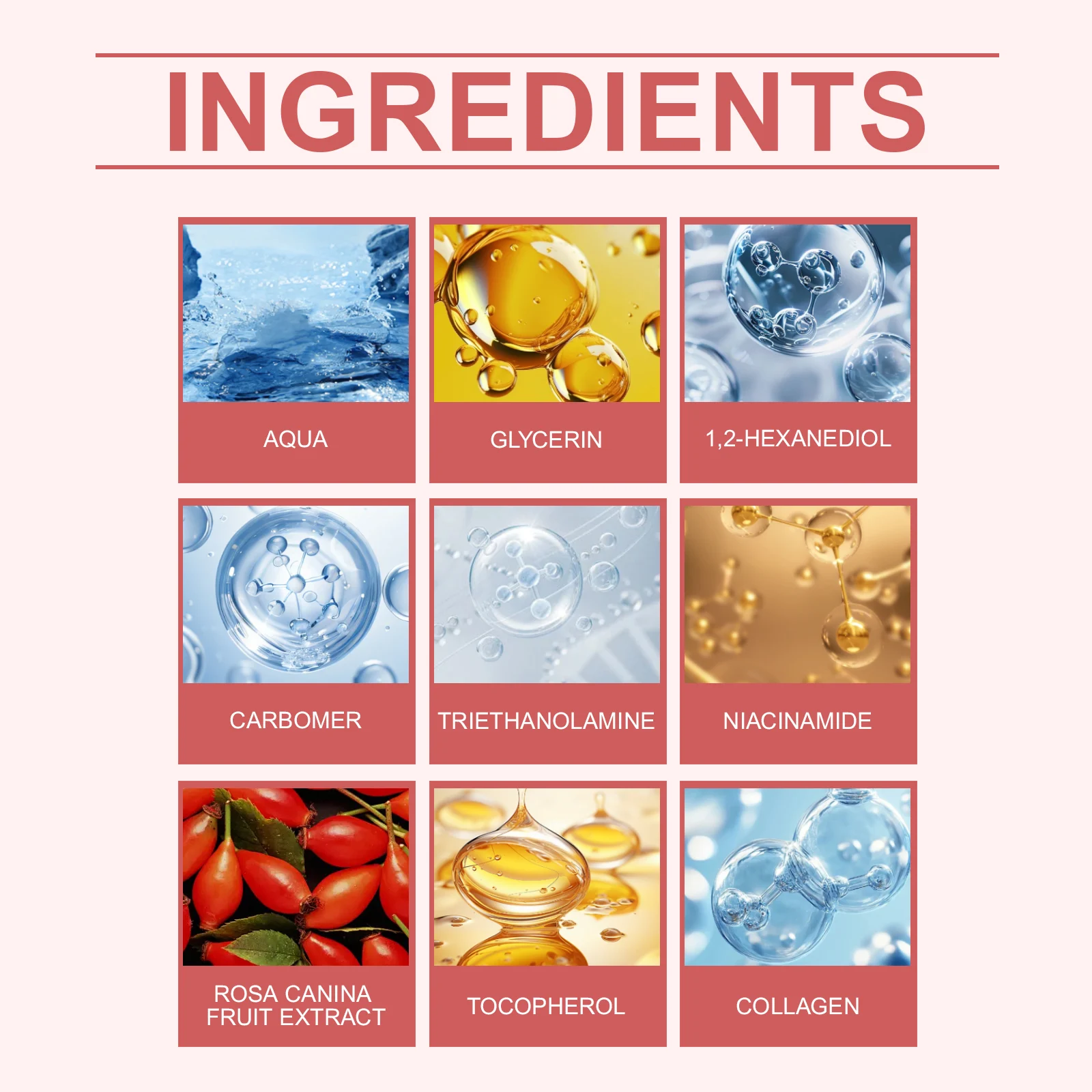 OUHOE Red Smoothie Night Serum Gel with Collagen, Plumps and Hydrates Skin, 50g 3 night hydrating serum gel der byujykge desc 3