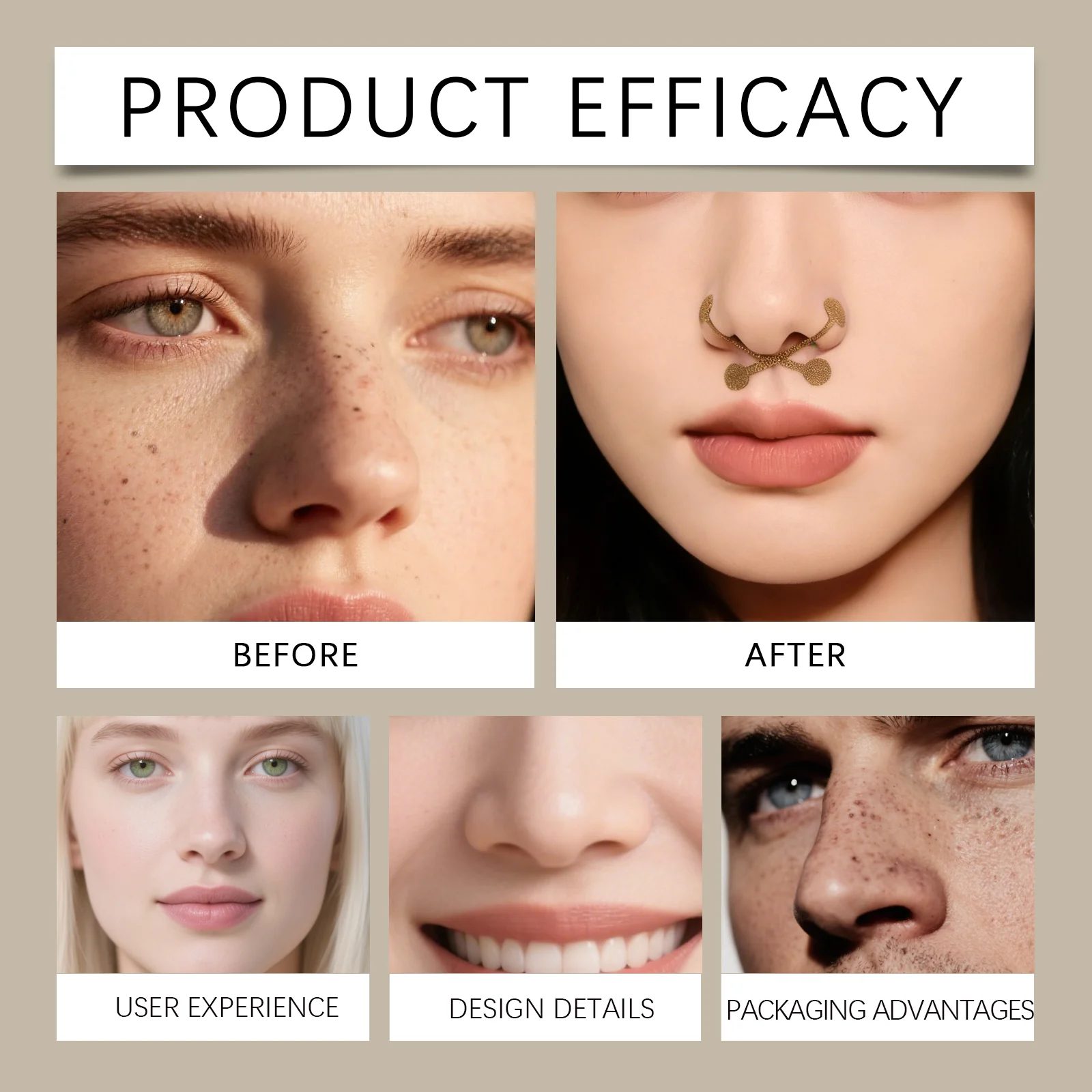 Viareline Nose Contour Stickers - Breathable, Comfortable, Invisible Nose Shaper for Day and Night 12 nose contour stickers der fad5wgcj desc 12